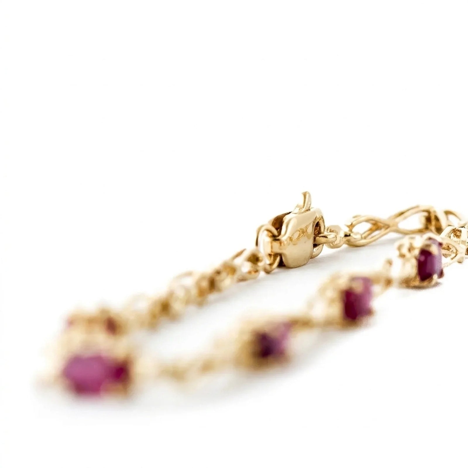 Yellow Gold Diamond & Ruby — Mariagreta