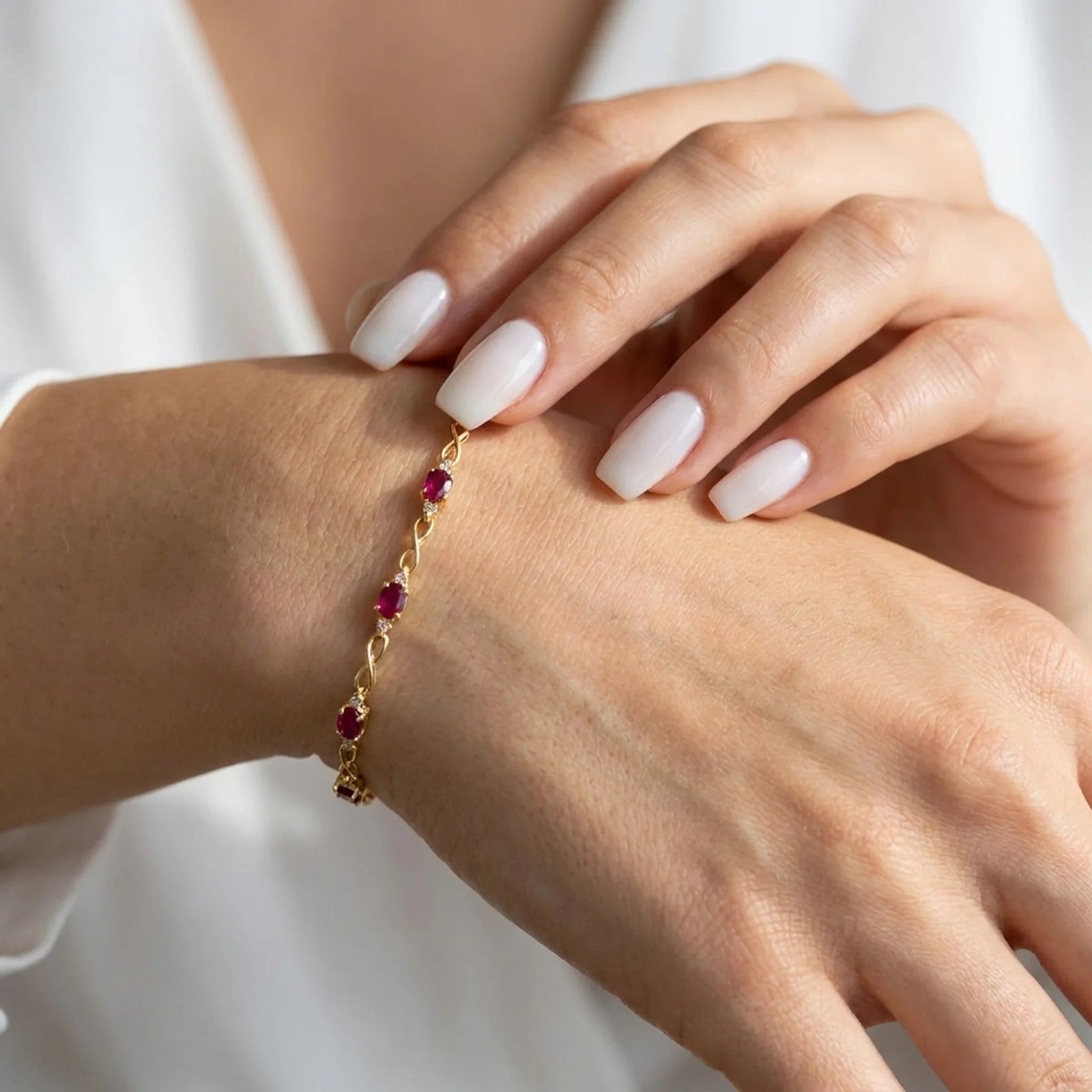 Yellow Gold Diamond & Ruby — Mariagreta