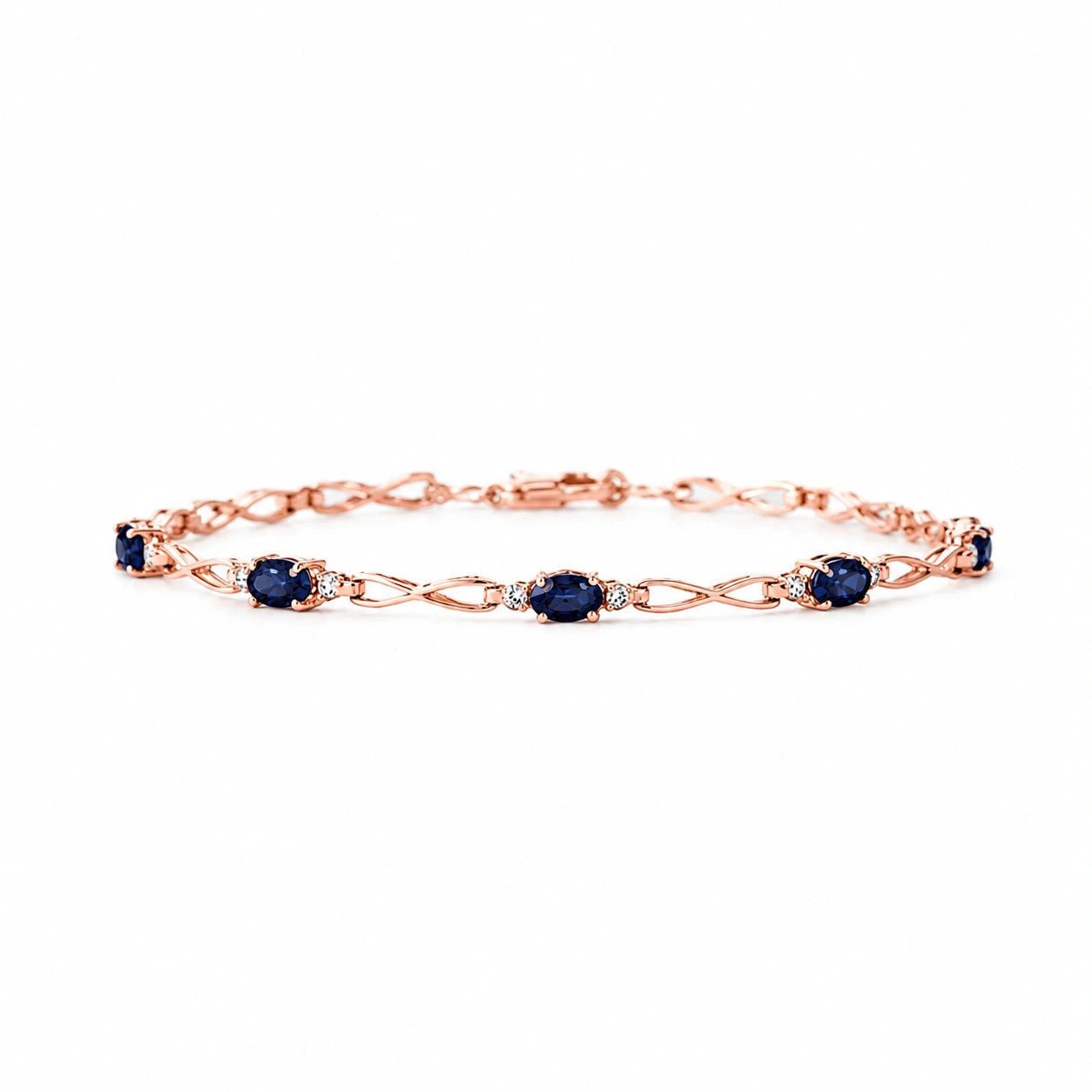 Rose Gold Diamond & Sapphire — Mariagreta