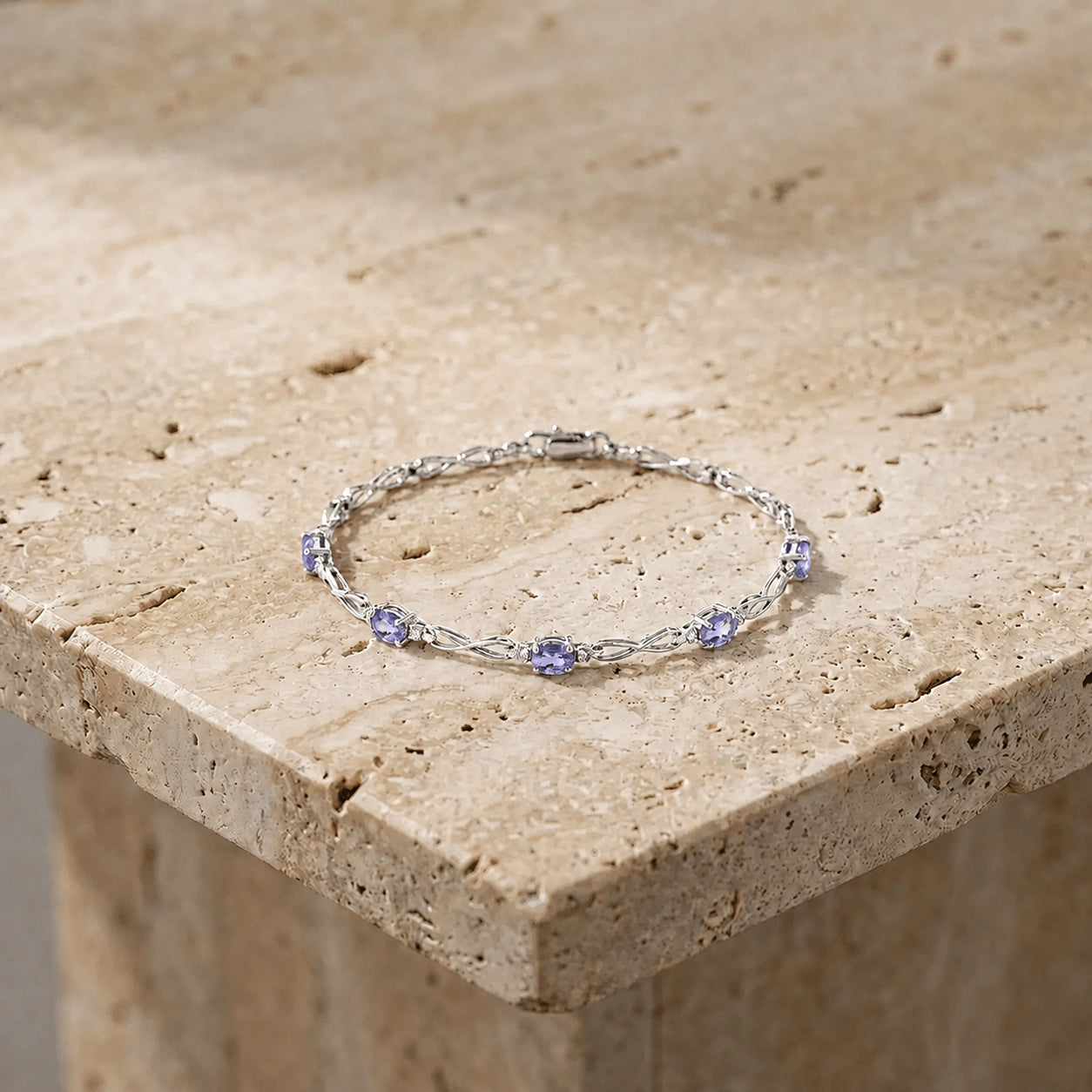 White Gold Diamond & Tanzanite — Mariagreta