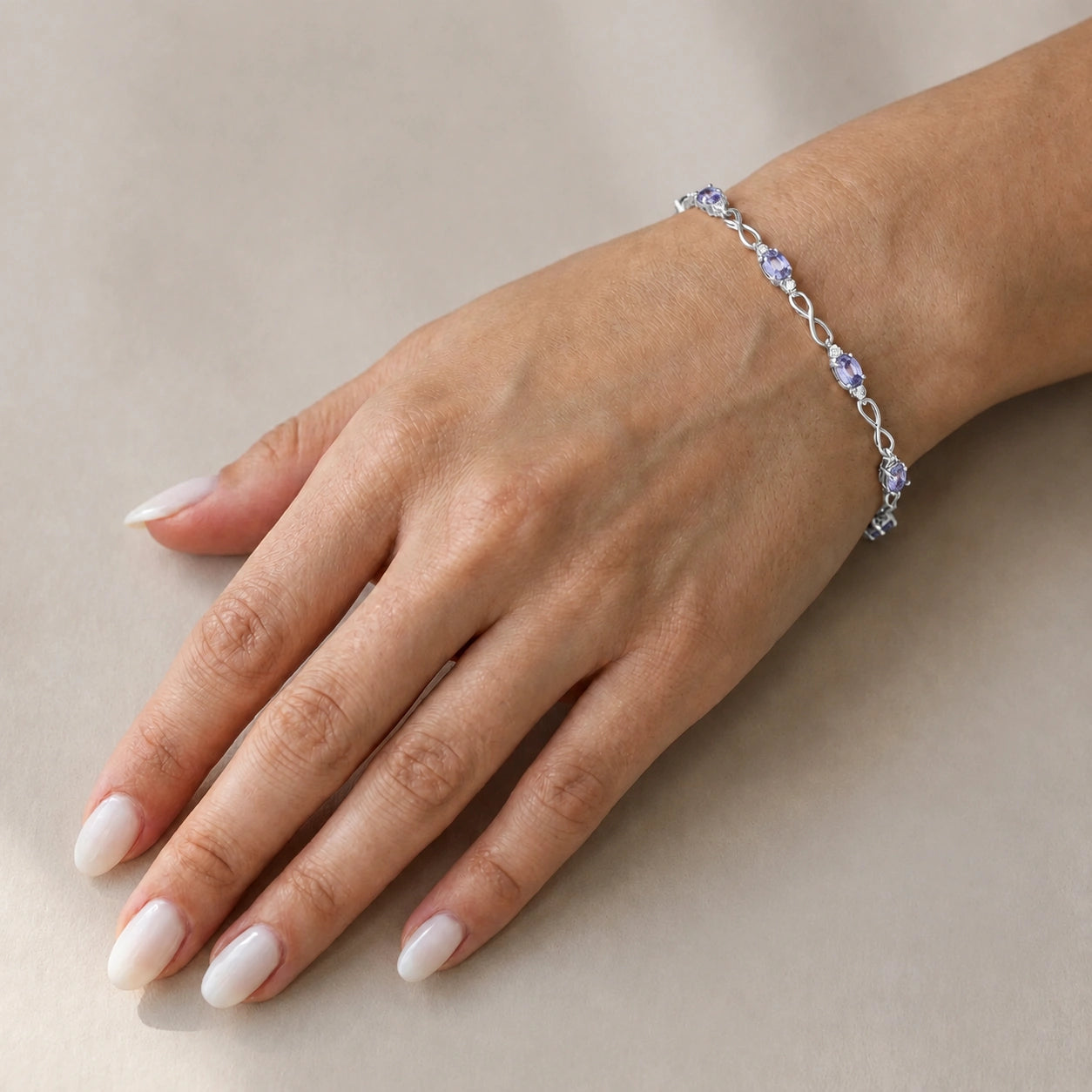 White Gold Diamond & Tanzanite — Mariagreta