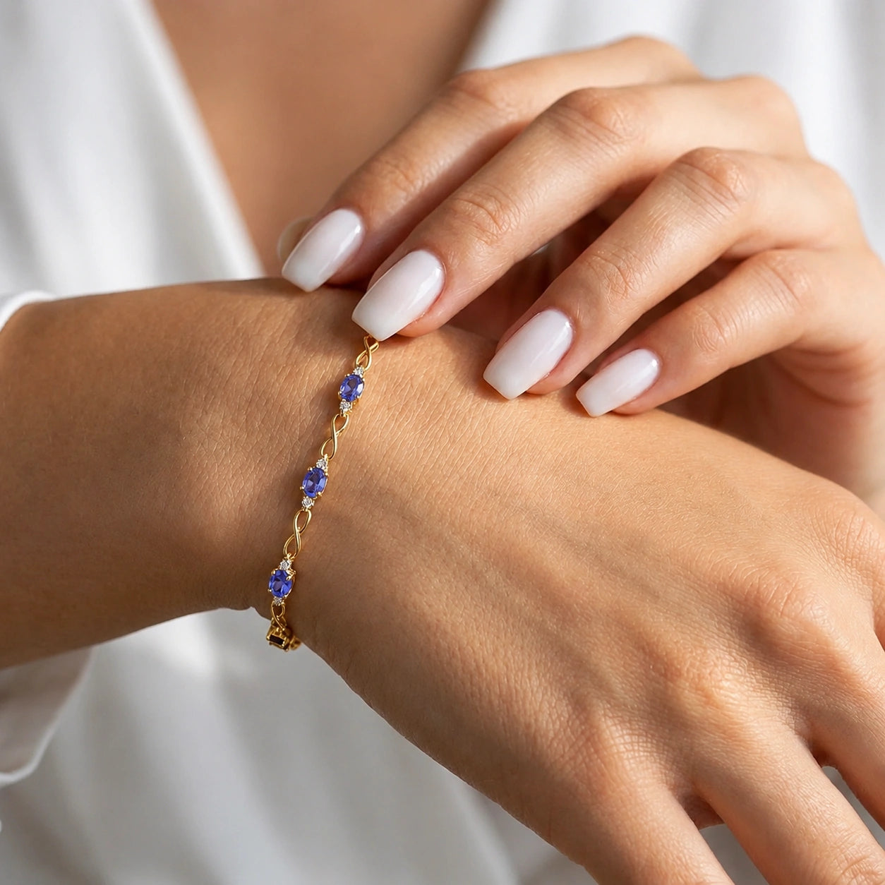 Yellow Gold Diamond & Tanzanite — Mariagreta