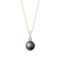 Yellow Gold Necklace Pearl 10K — Alma