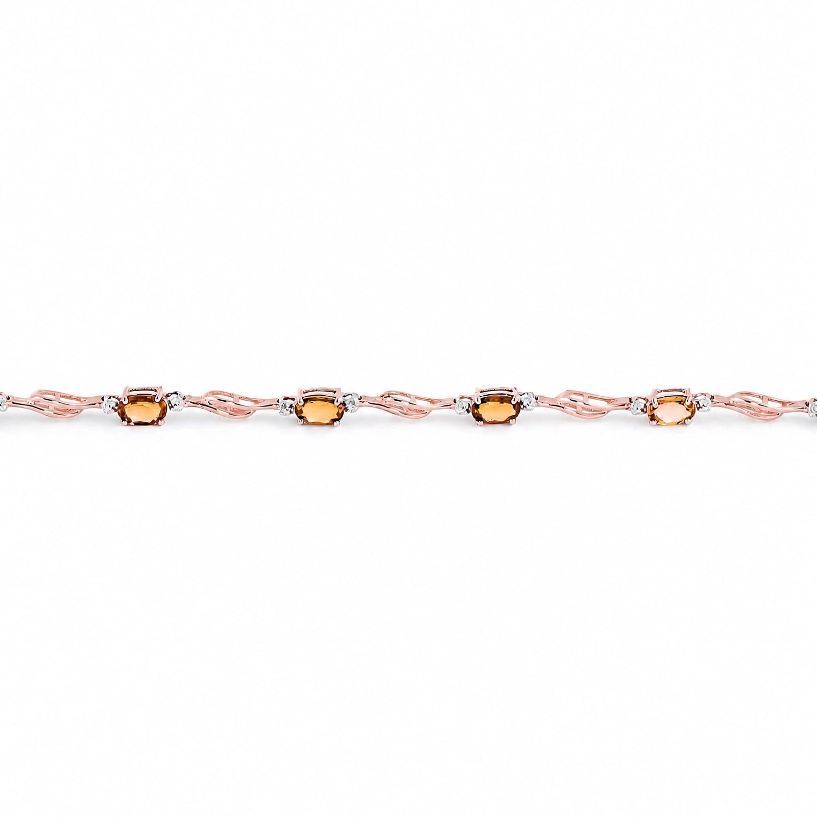 Rose Gold Diamond & Citrine — Mariaida