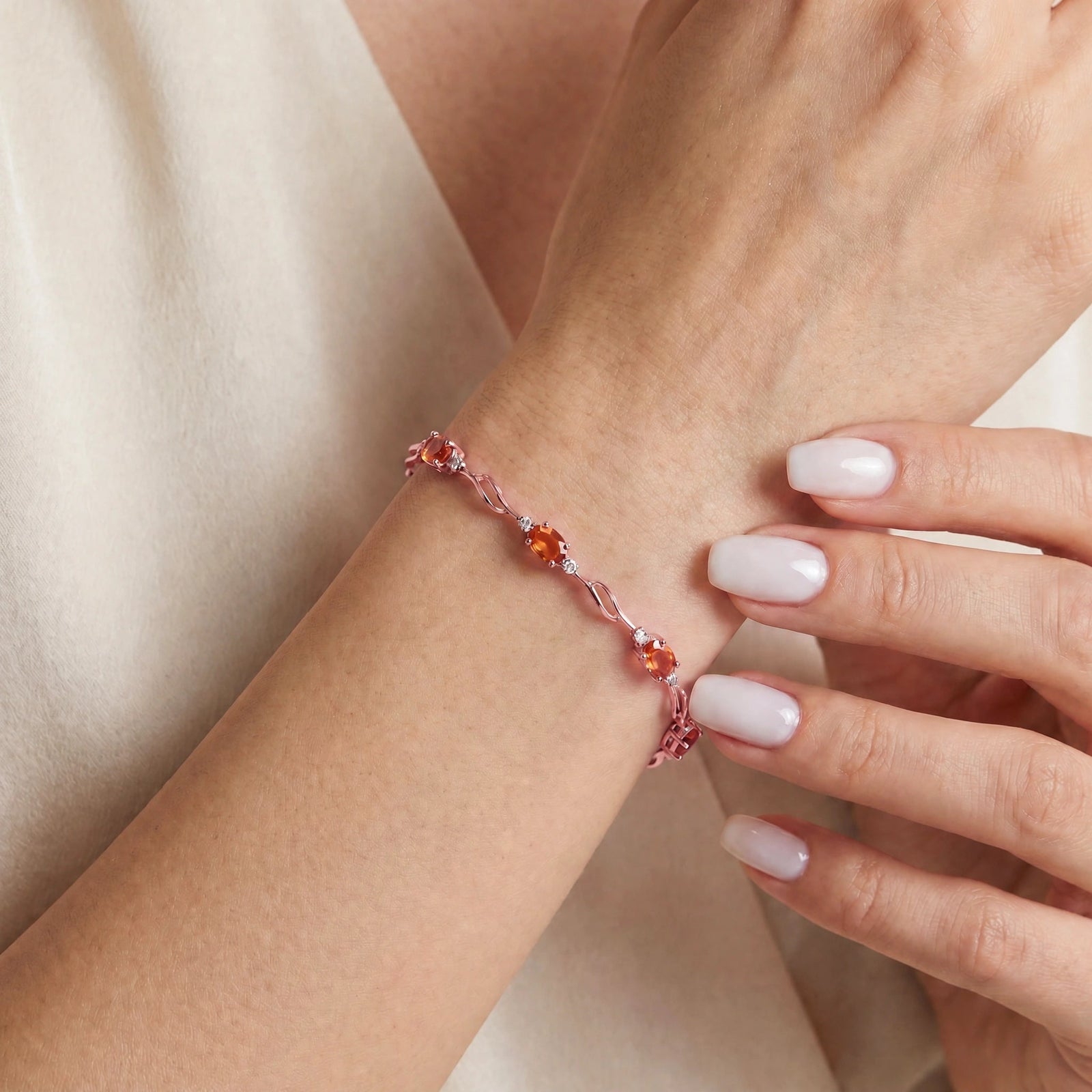 Rose Gold Diamond & Citrine — Mariaida
