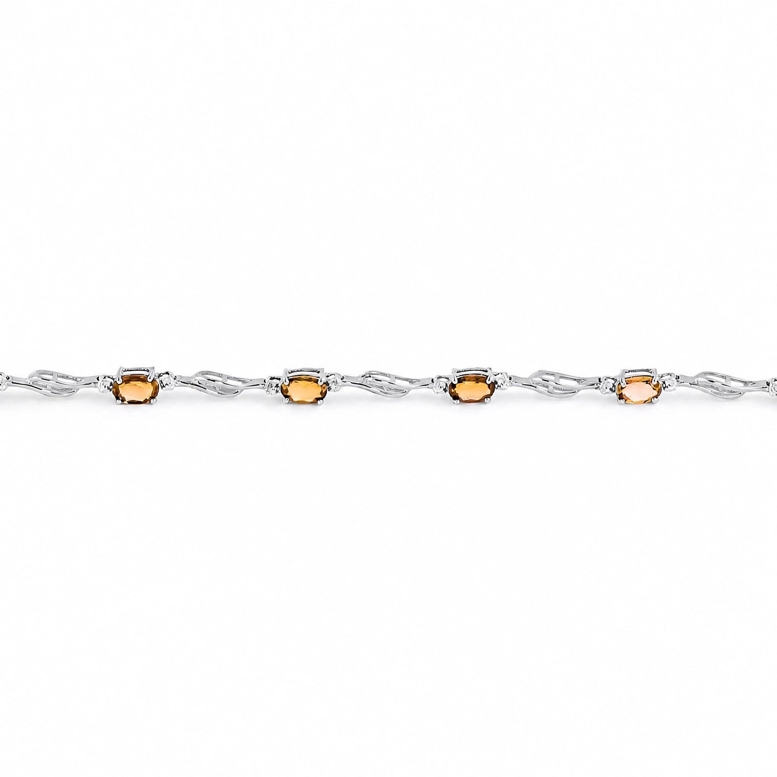 White Gold Diamond & Citrine — Mariaida