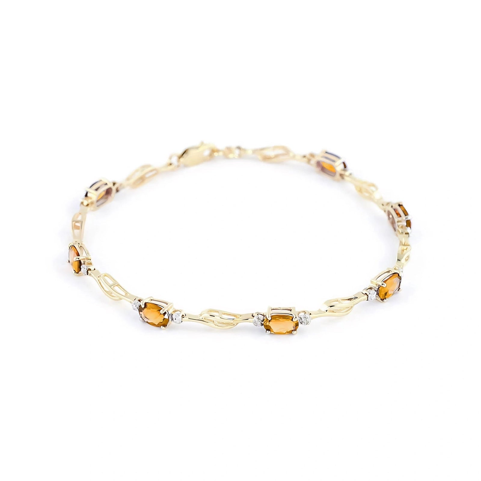 Yellow Gold Diamond & Citrine — Mariaida
