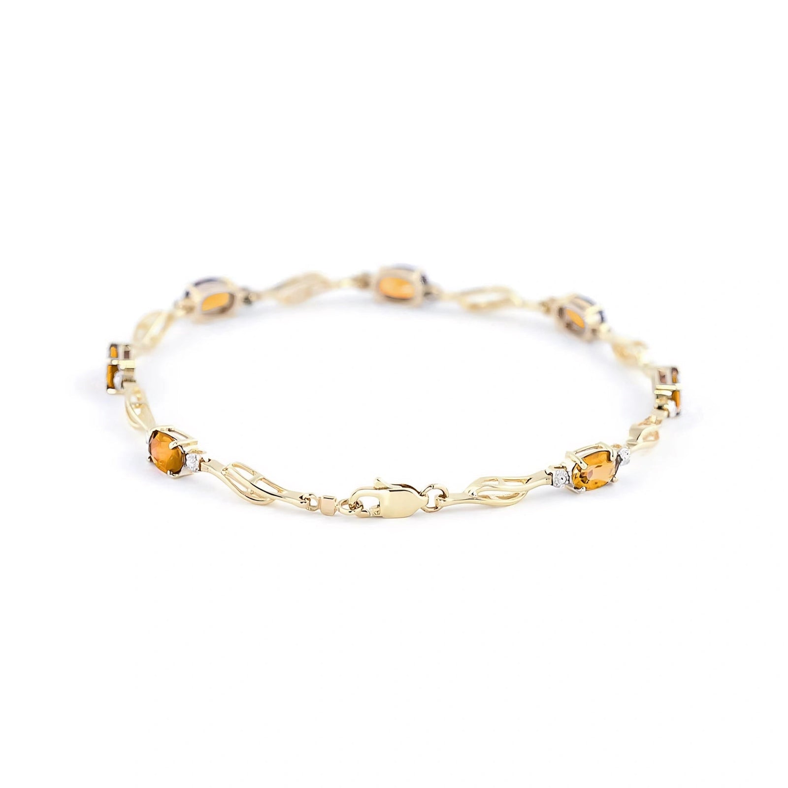 Yellow Gold Diamond & Citrine — Mariaida