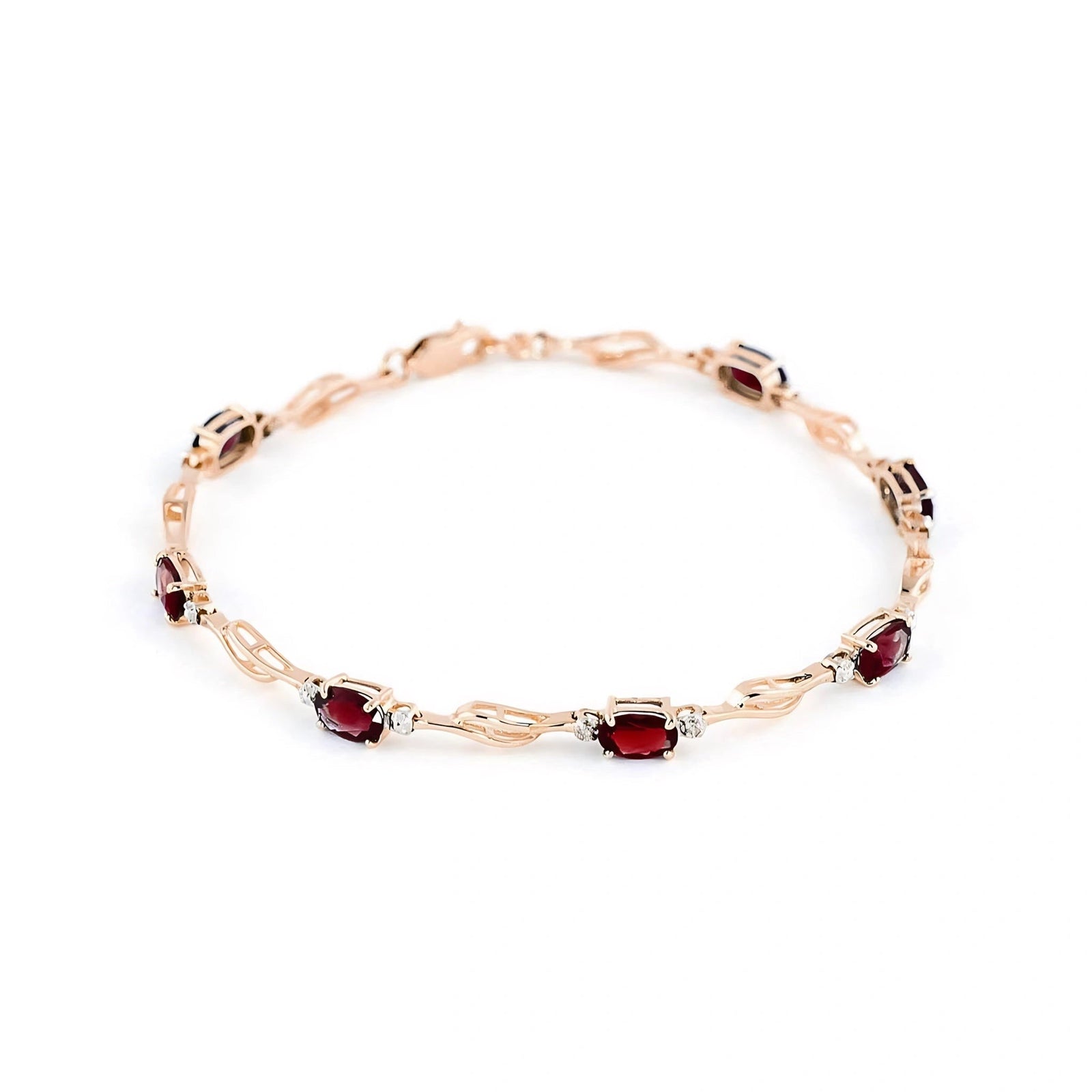 Rose Gold Diamond & Garnet — Mariaida