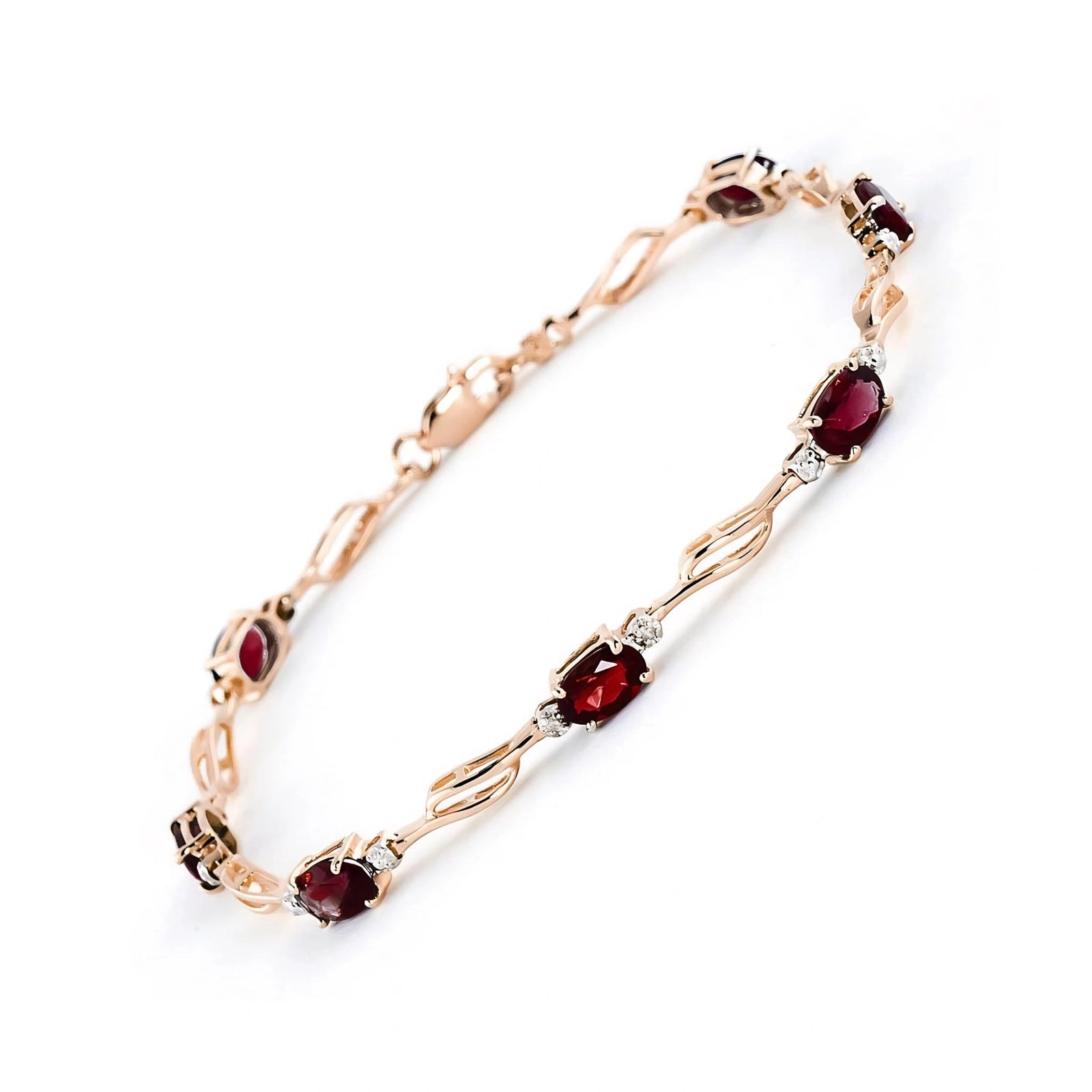 Rose Gold Diamond & Garnet — Mariaida