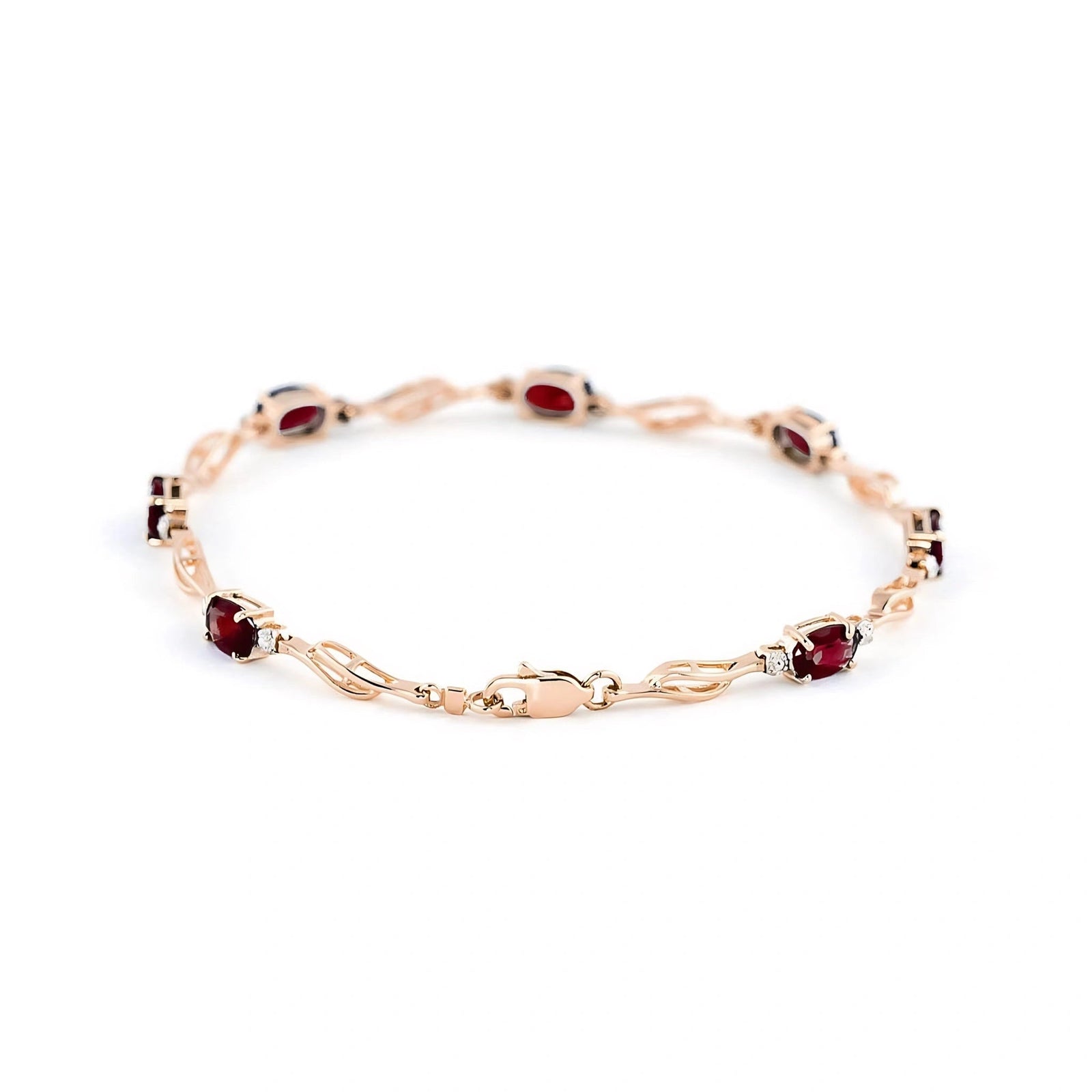 Rose Gold Diamond & Garnet — Mariaida