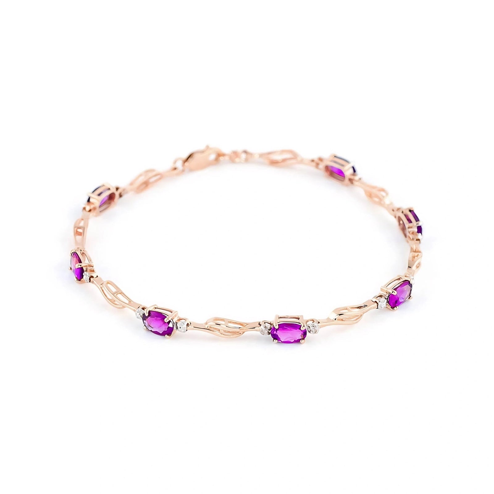 Rose Gold Diamond & Pink Topaz — Mariaida