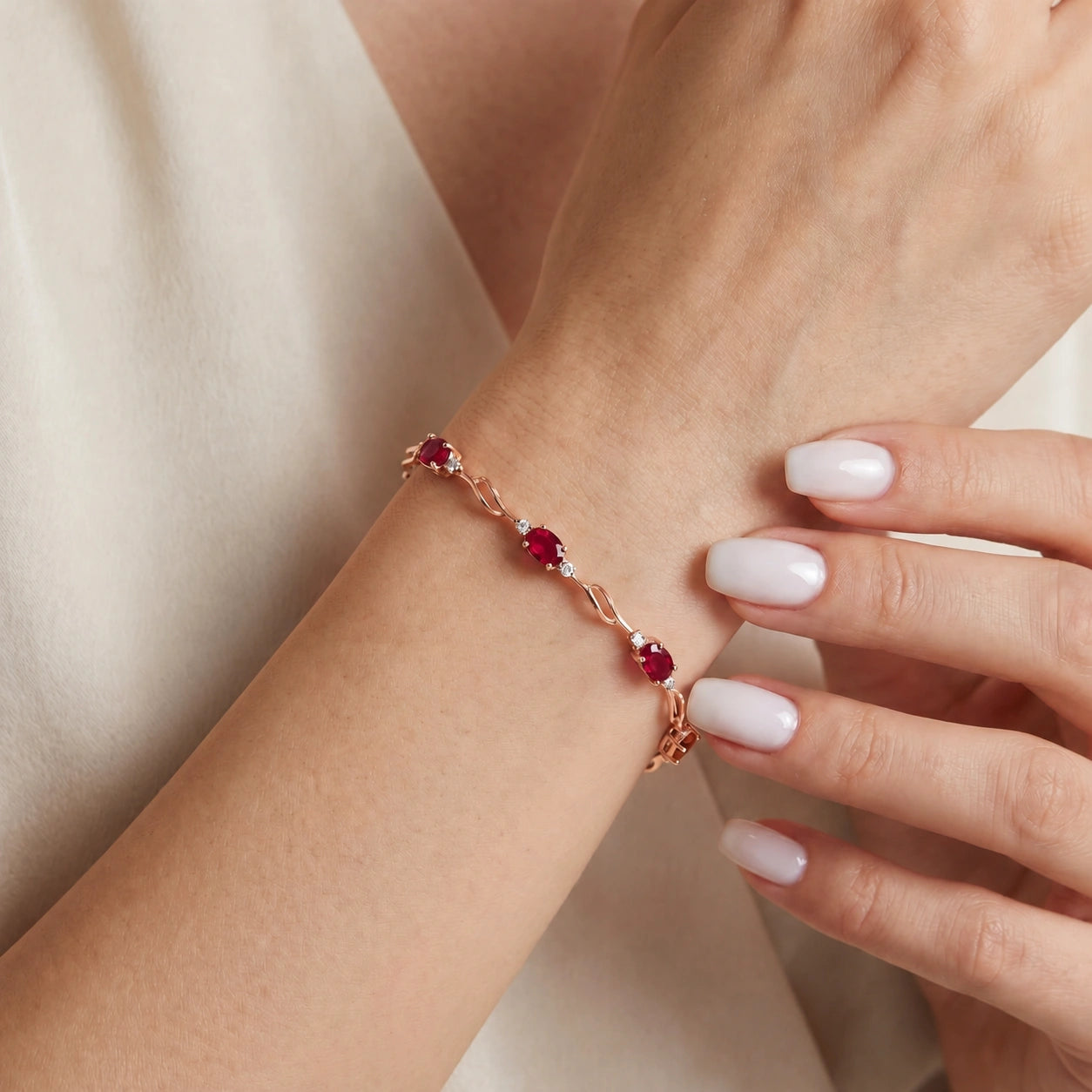 Rose Gold Diamond & Ruby — Mariaida