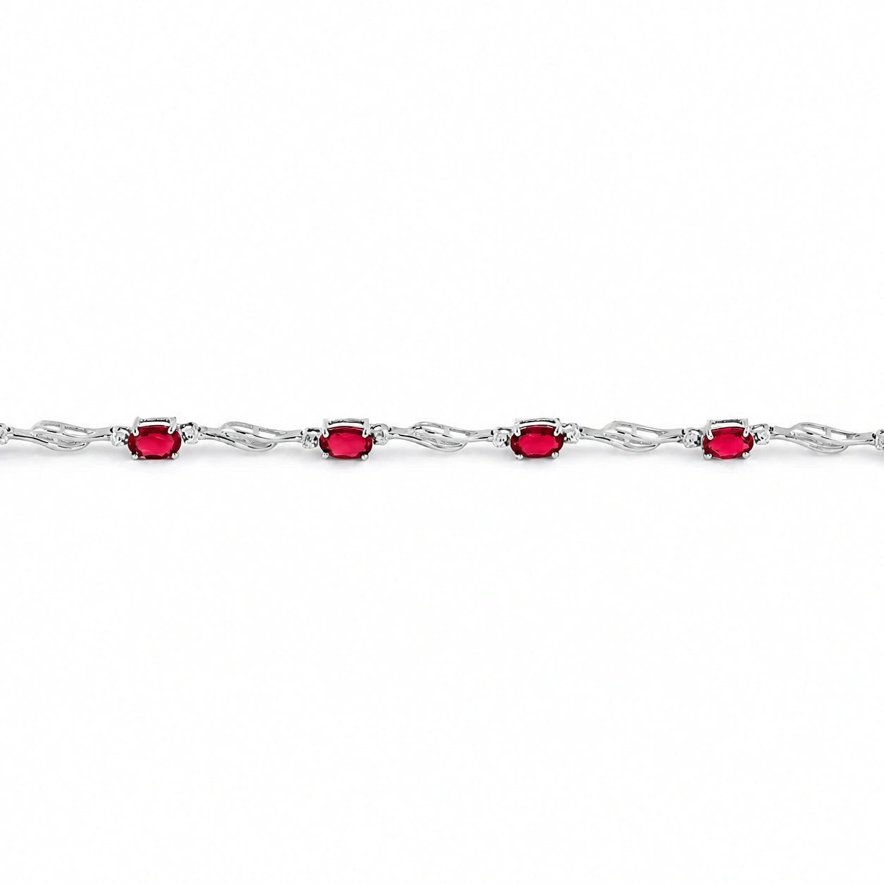 White Gold Diamond & Ruby — Mariaida