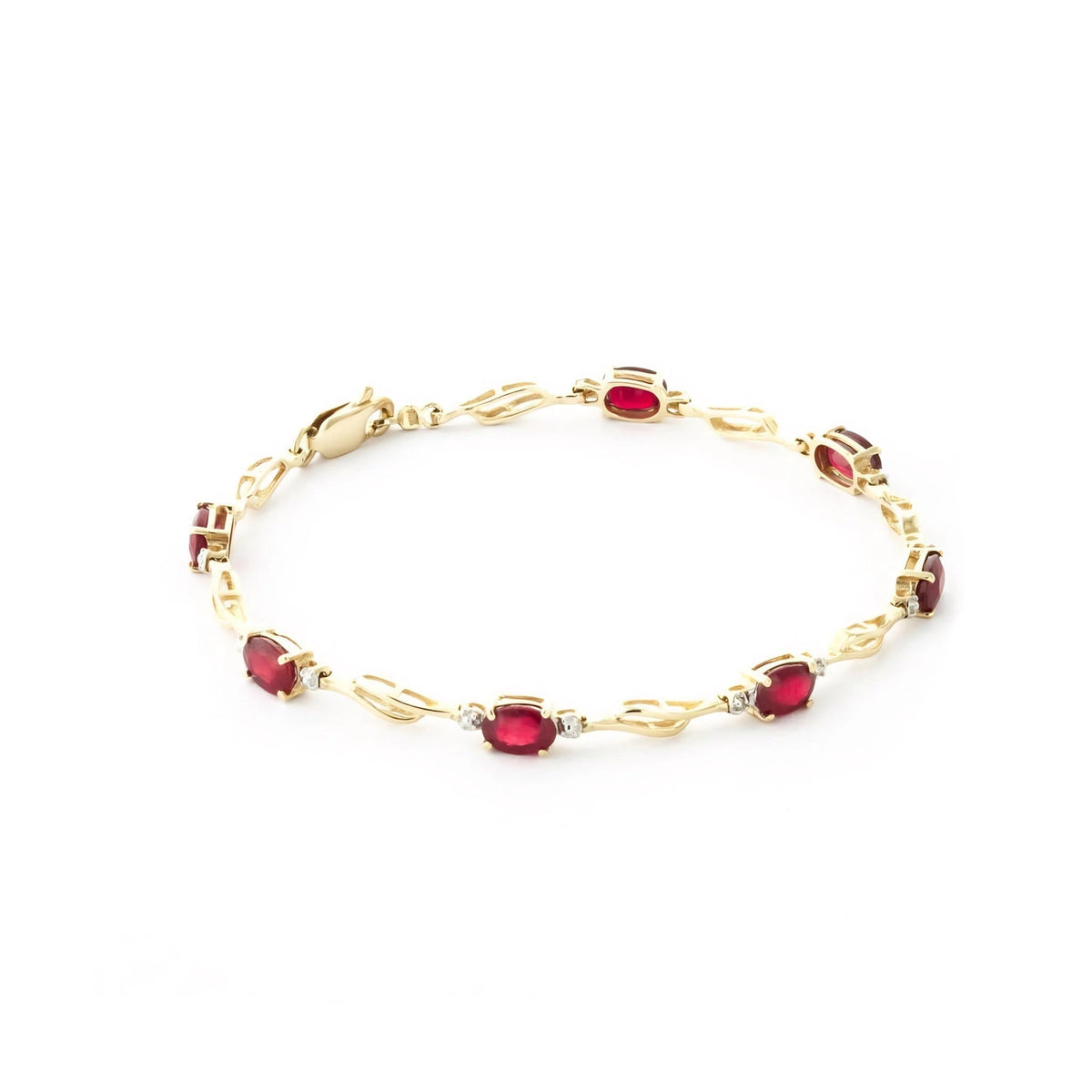 Yellow Gold Diamond & Ruby — Mariaida