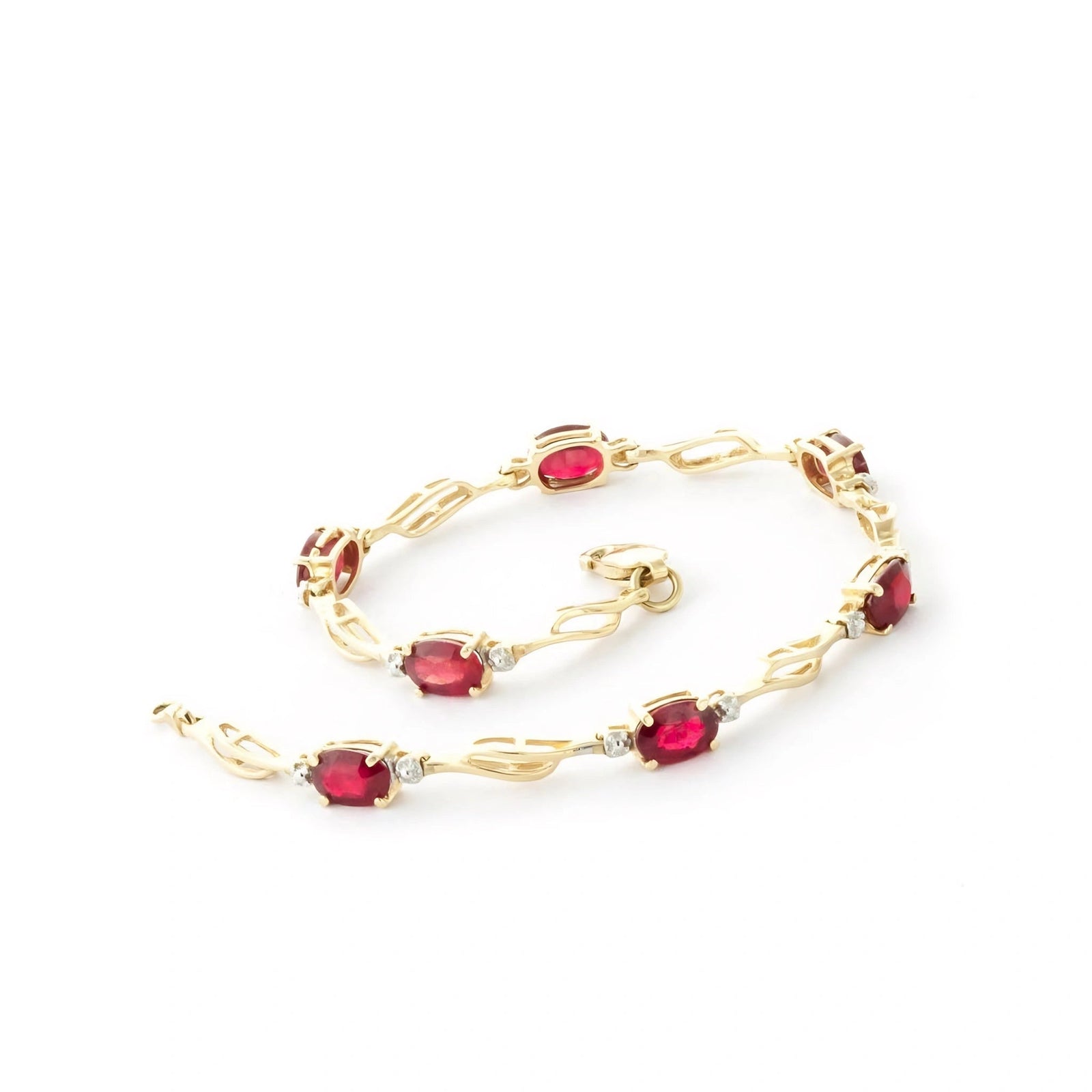 Yellow Gold Diamond & Ruby — Mariaida