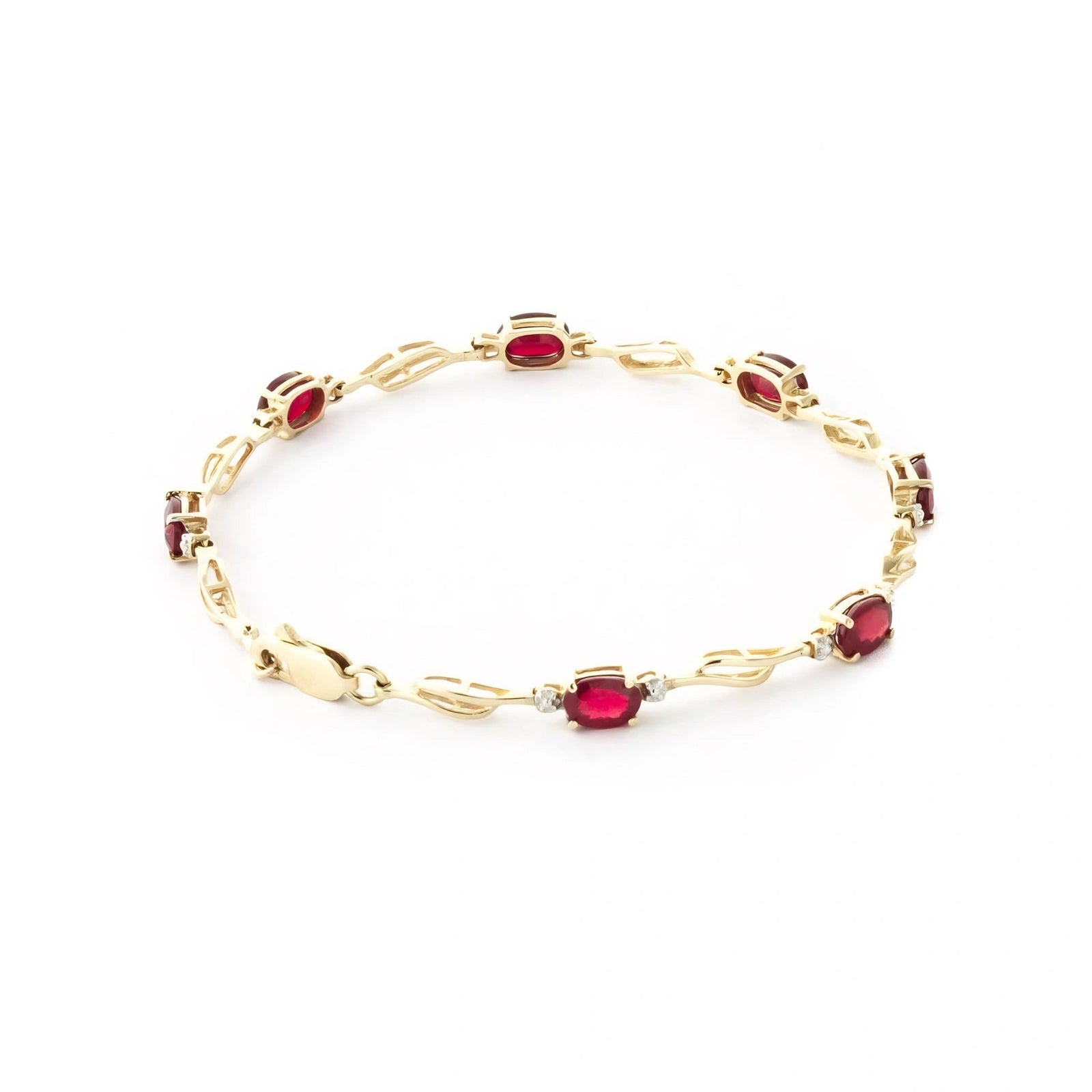 Yellow Gold Diamond & Ruby — Mariaida