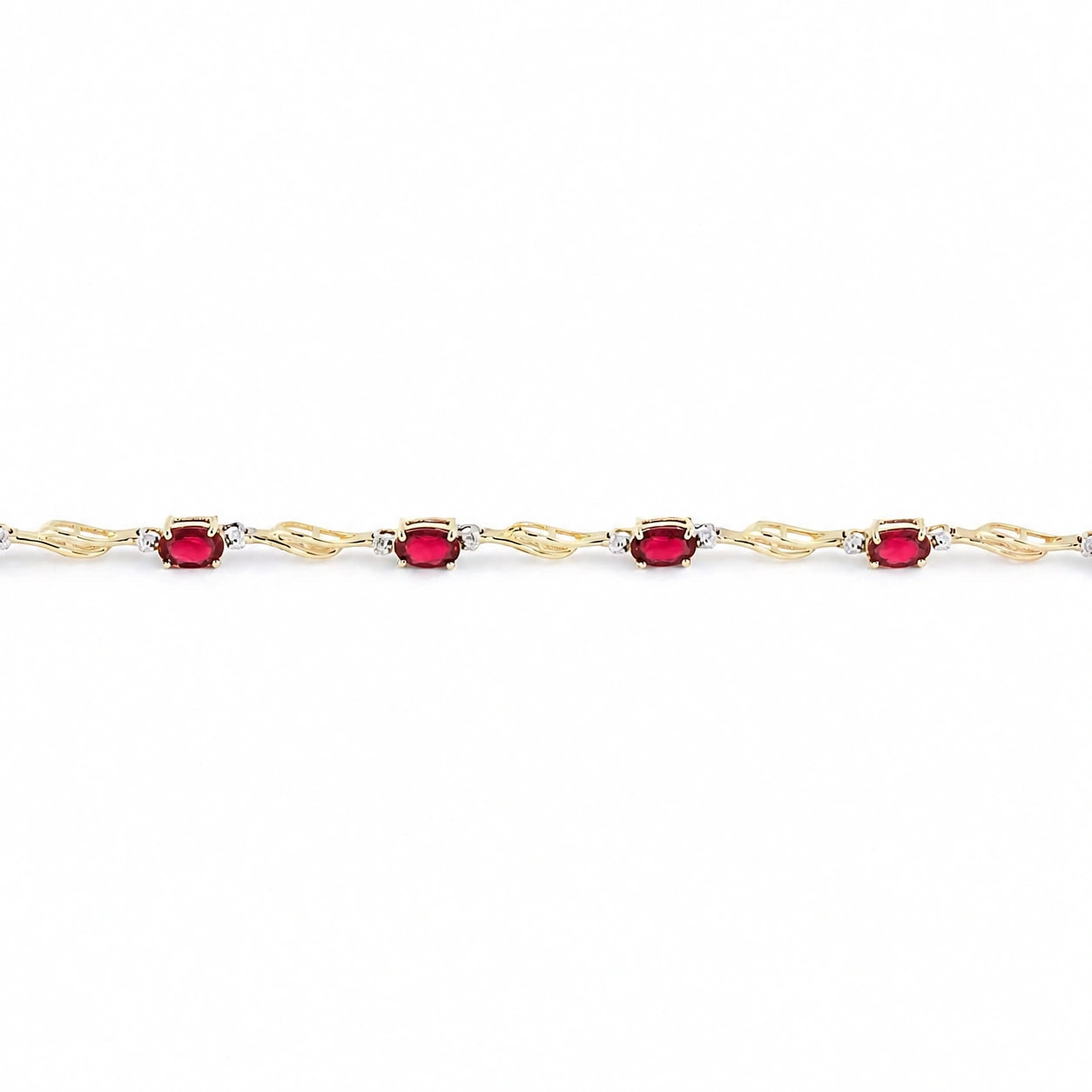 Yellow Gold Diamond & Ruby — Mariaida