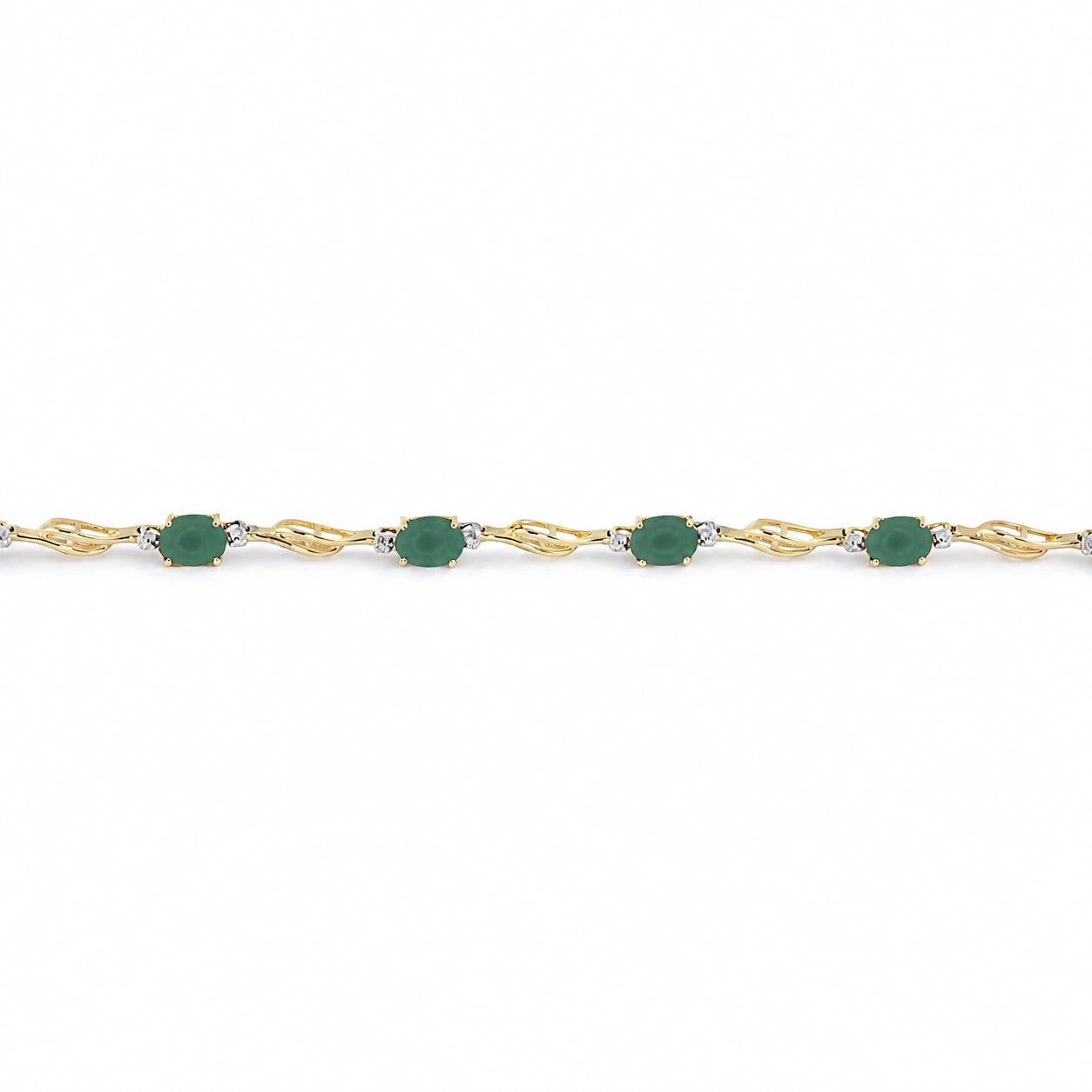 Yellow Gold Emerald & Diamond — Mariaida