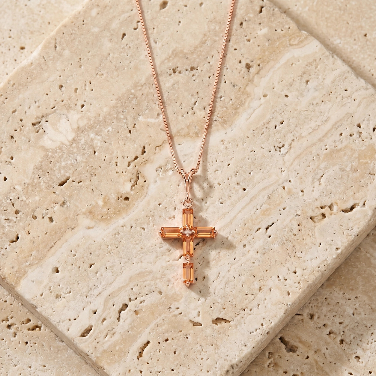 Rose Gold Citrine — Melisenda