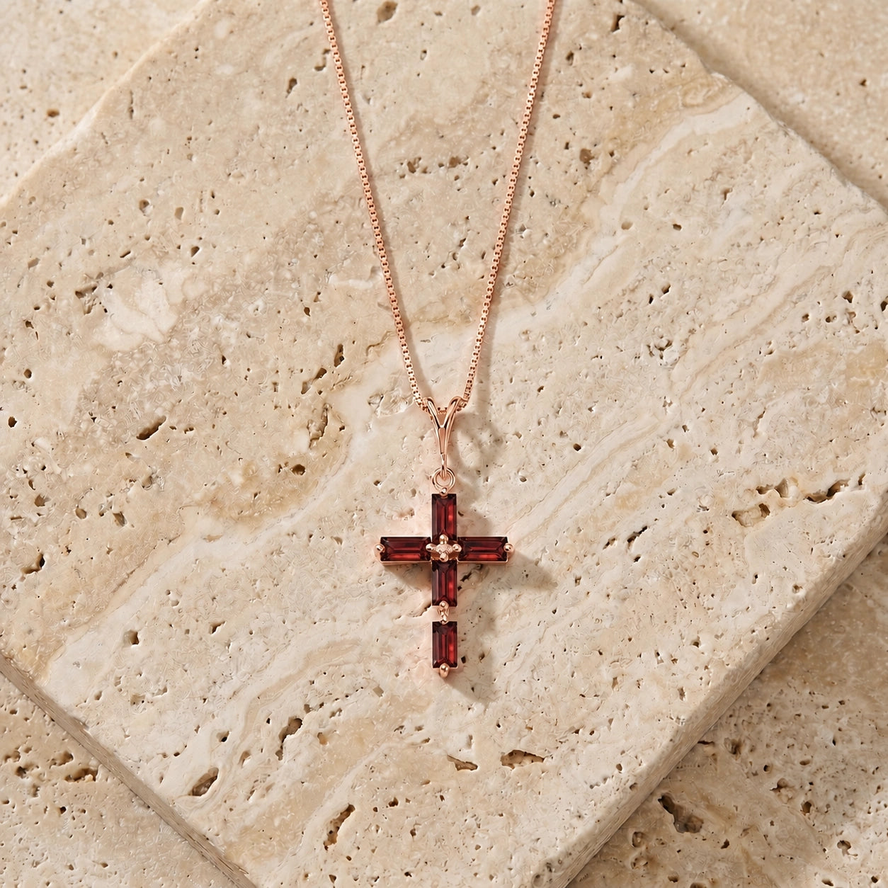 Rose Gold Garnet — Melisenda