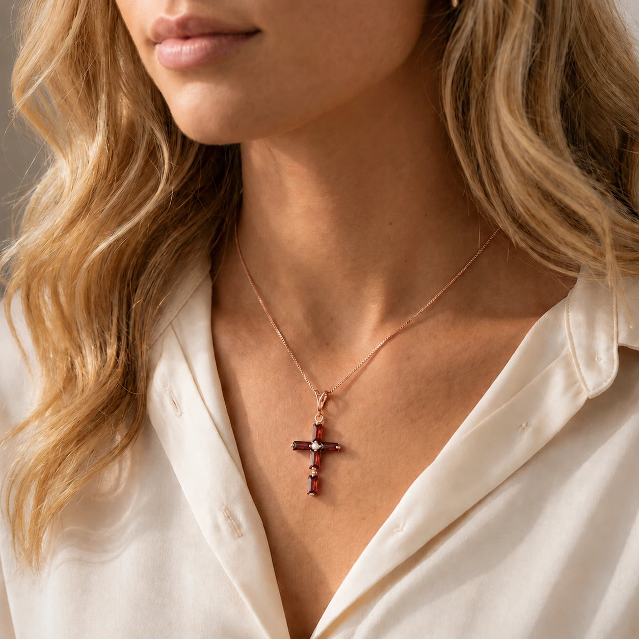 Rose Gold Garnet — Melisenda