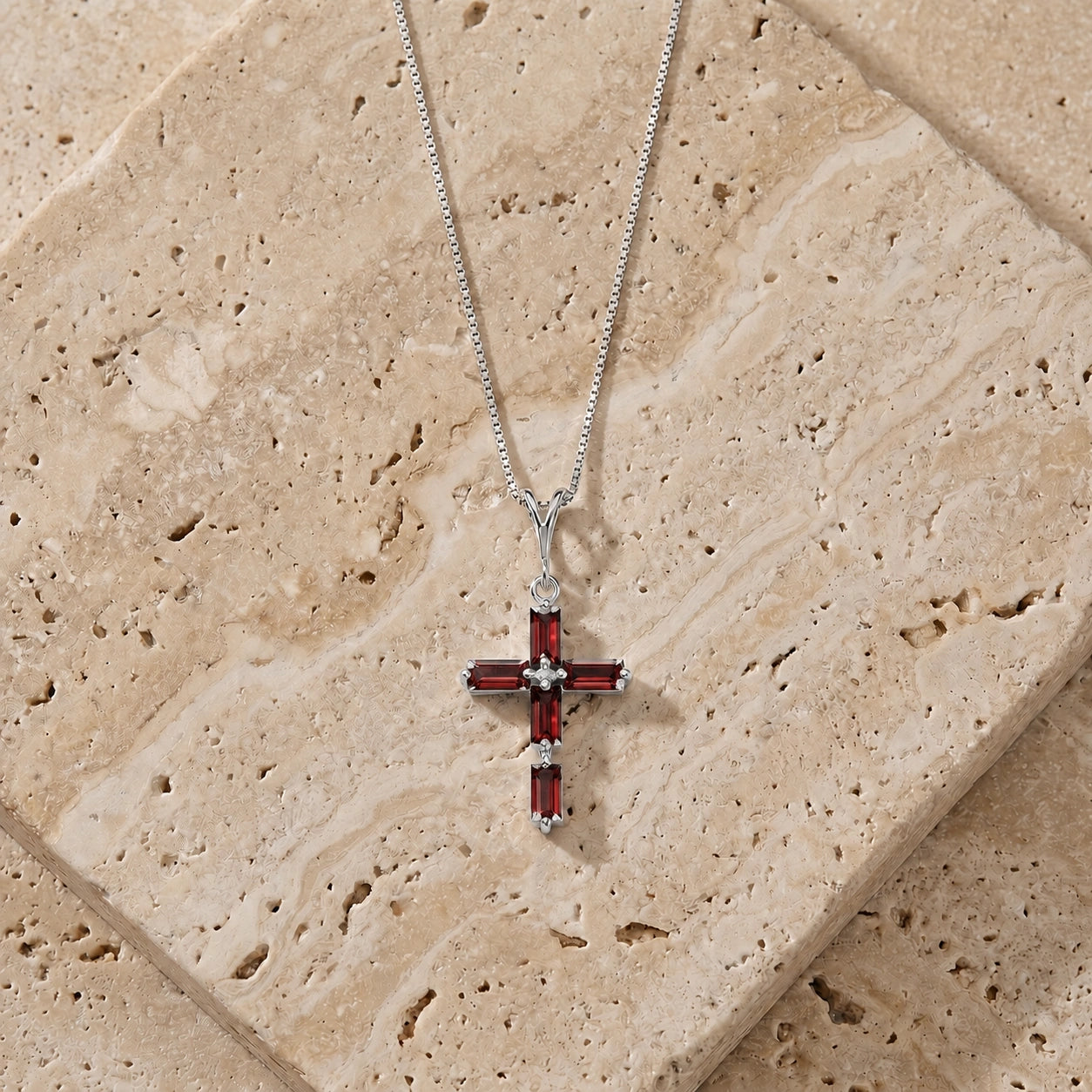 White Gold Garnet — Melisenda