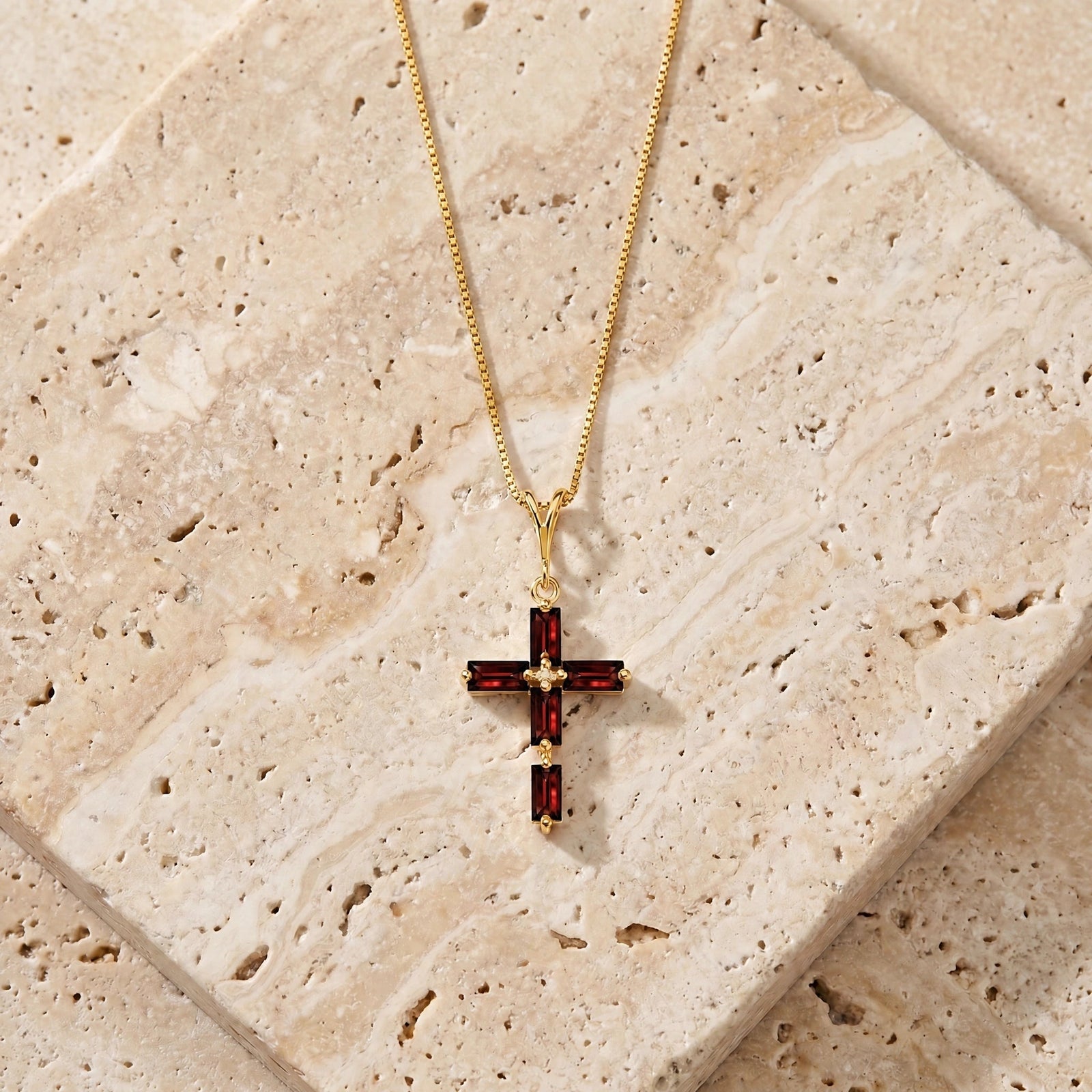 Yellow Gold Garnet — Melisenda