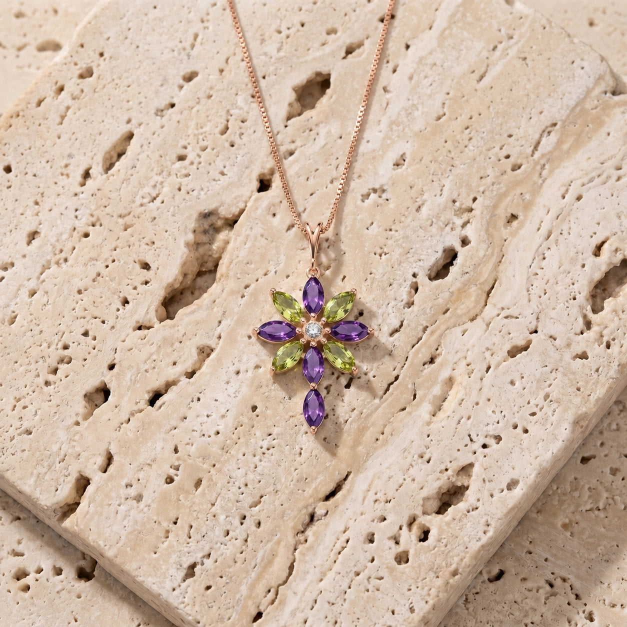 Rose Gold Amethyst — Angelina