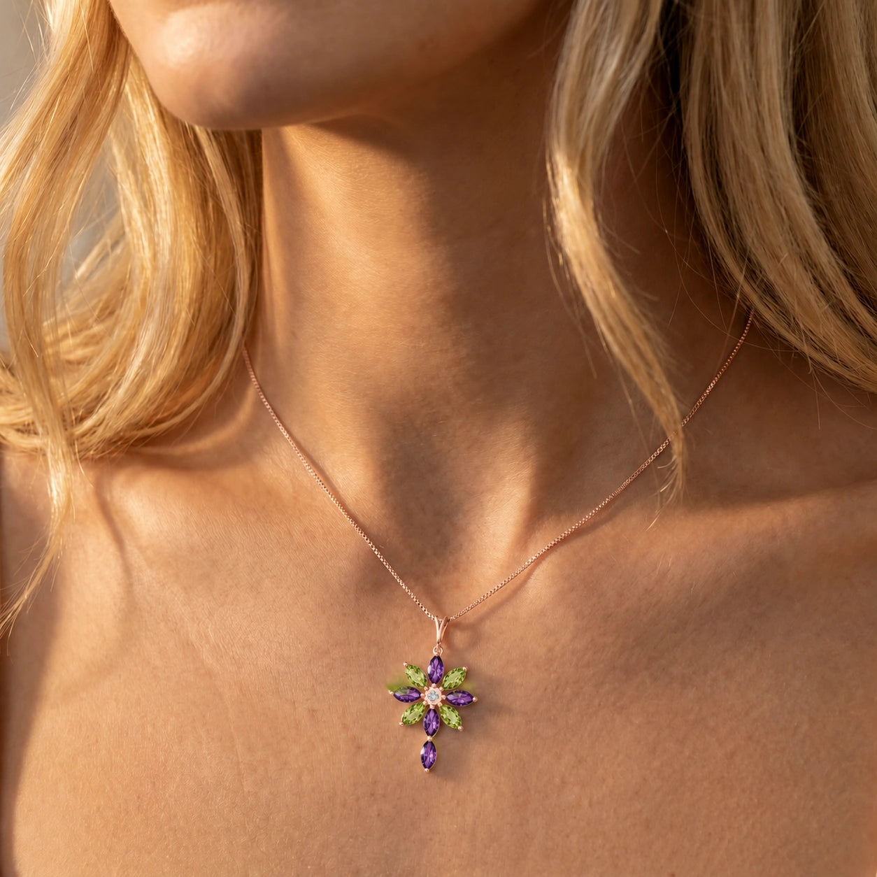 Rose Gold Amethyst — Angelina