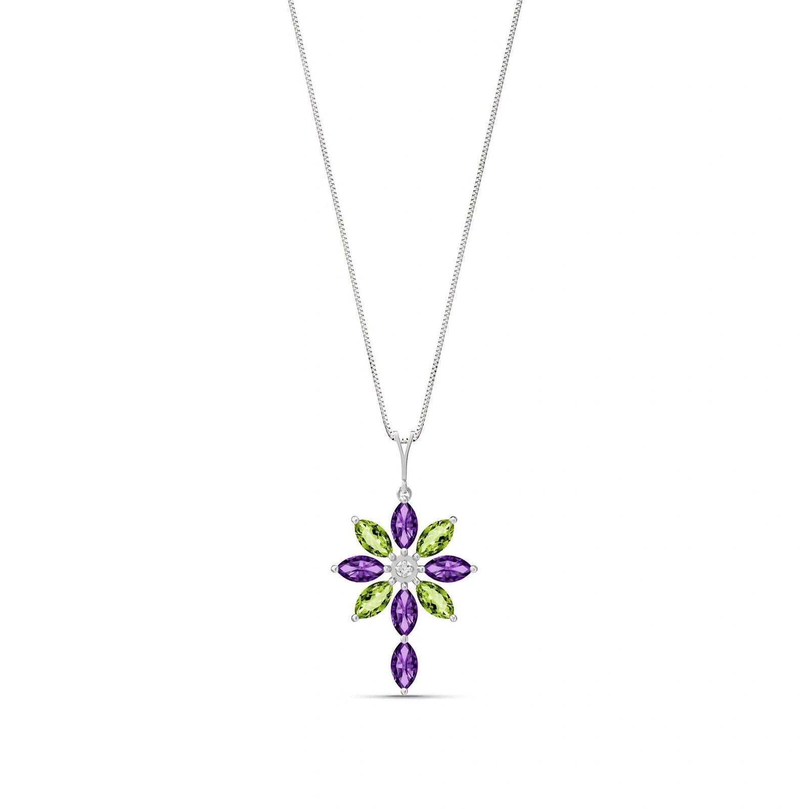 White Gold Amethyst — Angelina