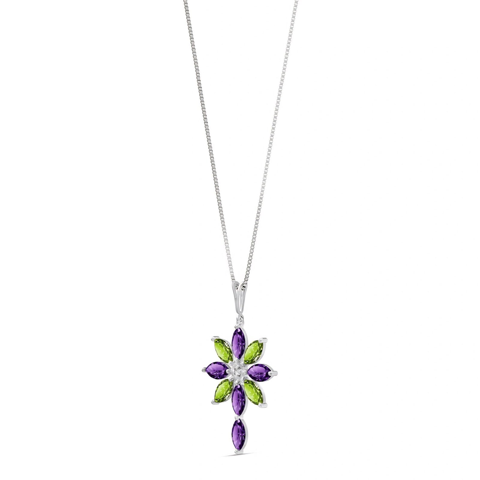 White Gold Amethyst — Angelina
