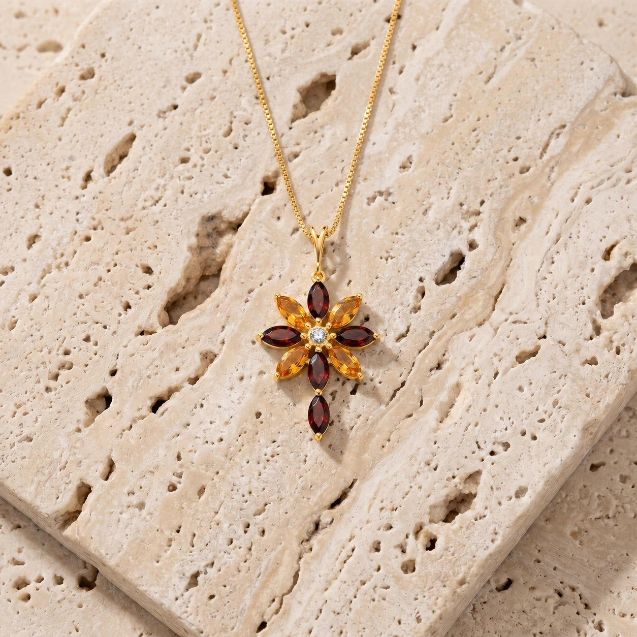 Yellow Gold Citrine — Angelina