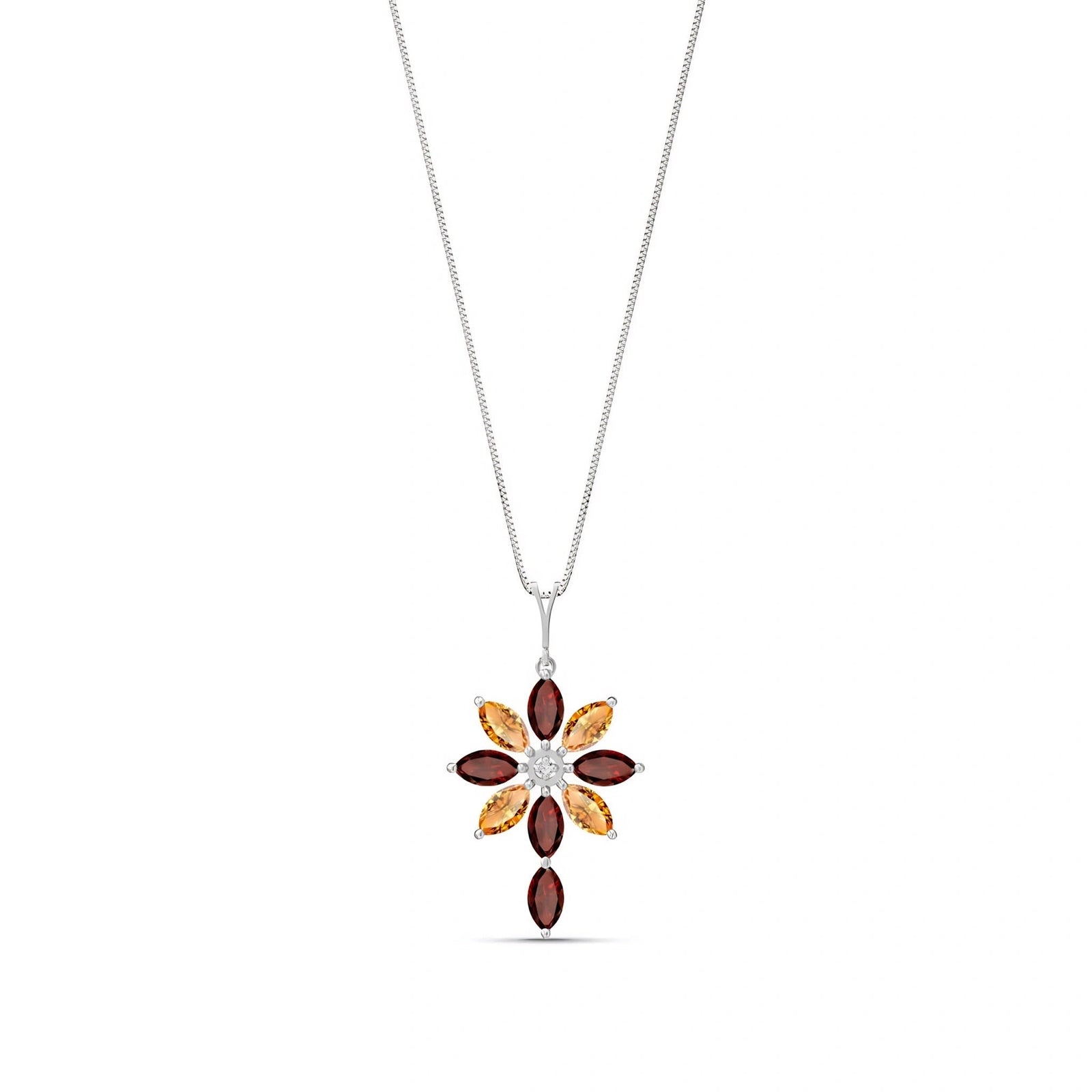 White Gold Garnet — Angelina