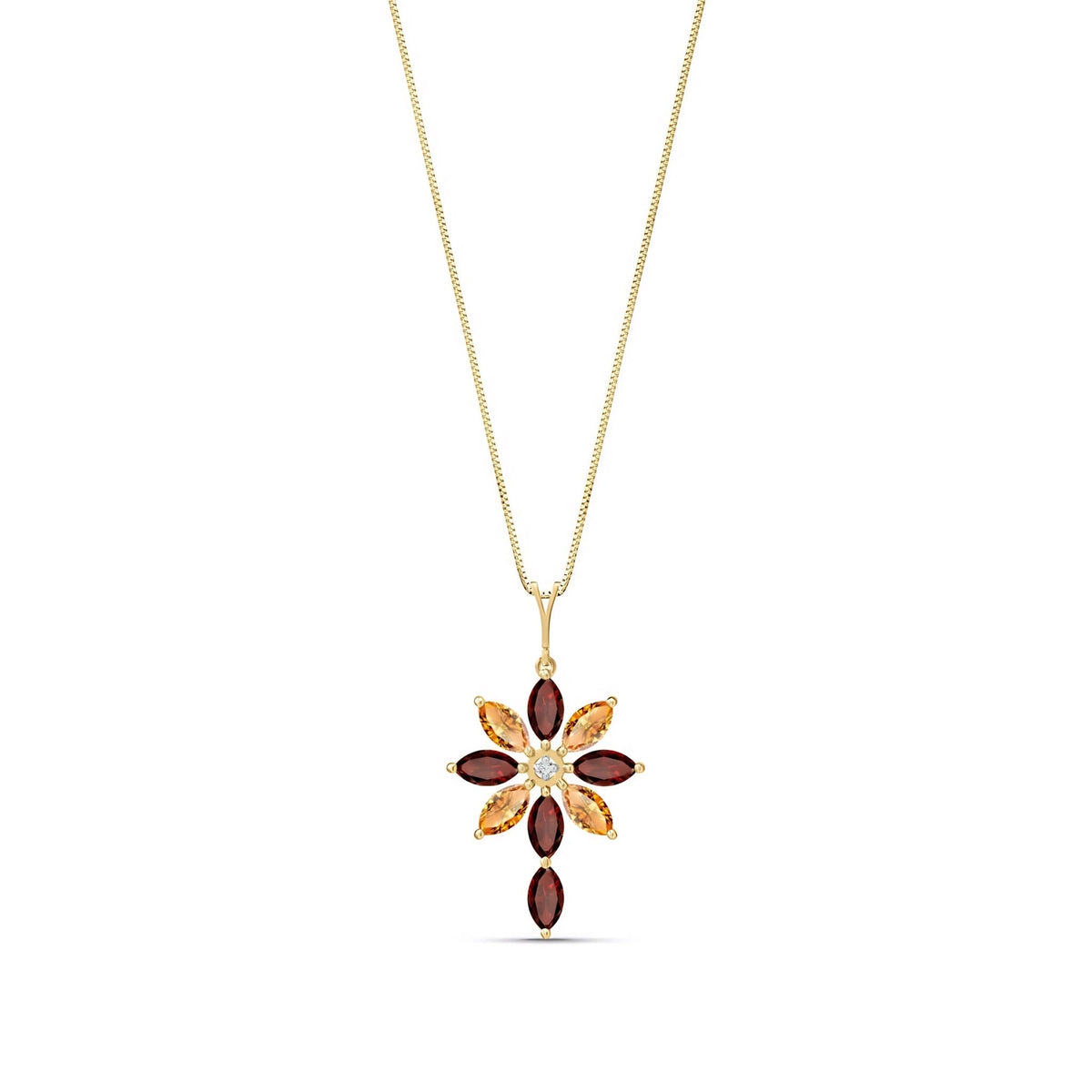Yellow Gold Garnet — Angelina