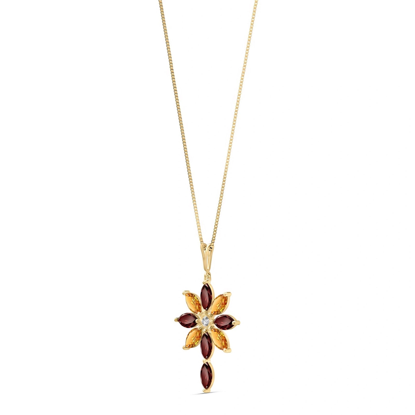 Yellow Gold Garnet — Angelina