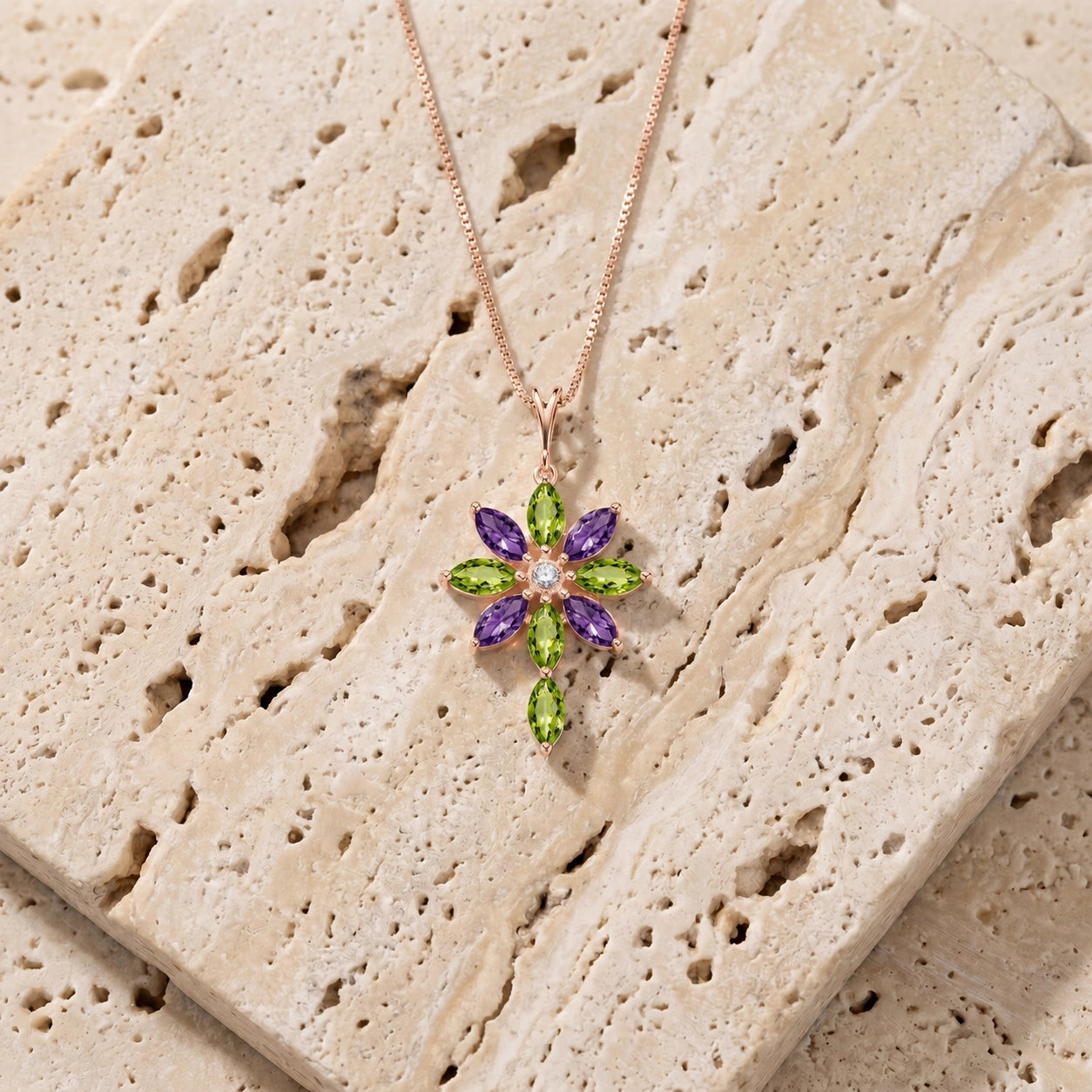 Rose Gold Peridot — Angelina