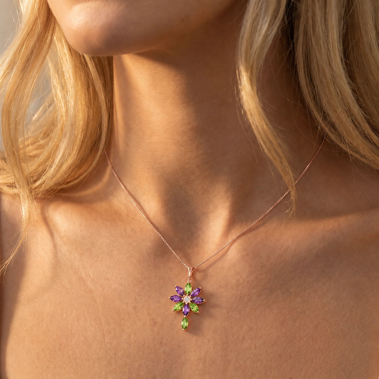Rose Gold Peridot — Angelina