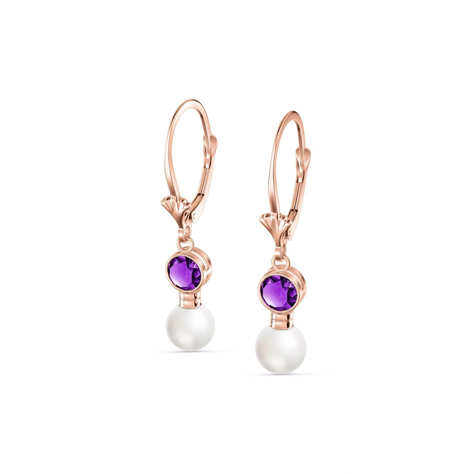 Rose Gold Amethyst & Pearl — Emiliangela