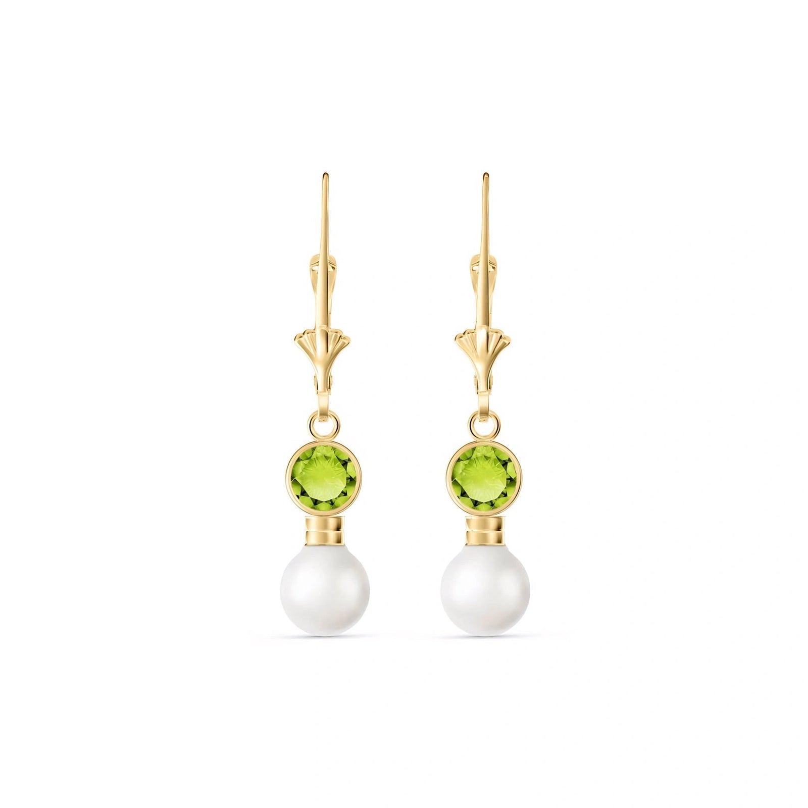 Yellow Gold Peridot & Pearl — Emiliangela