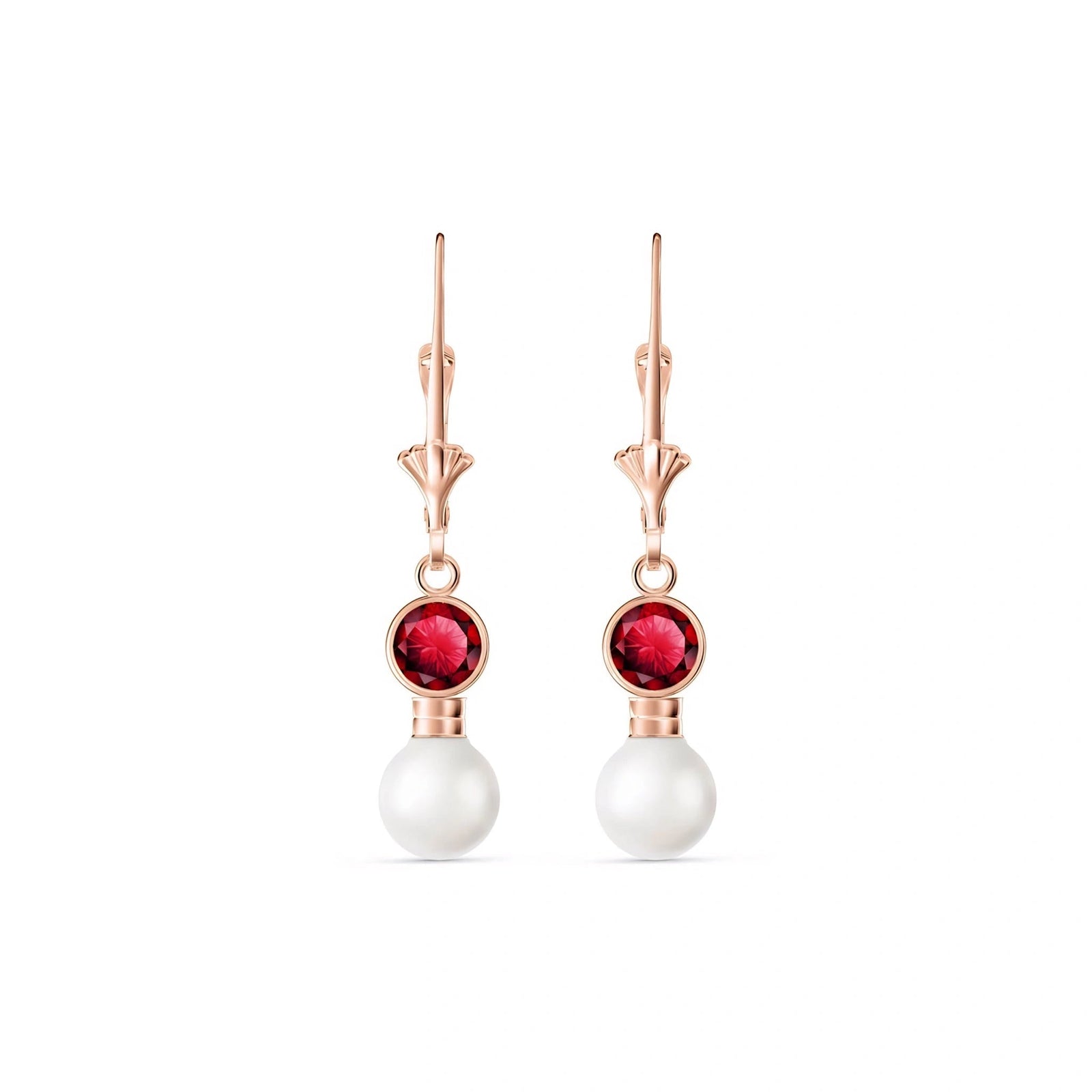 Rose Gold Ruby & Pearl — Emiliangela