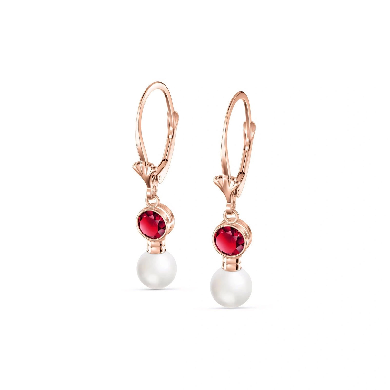 Rose Gold Ruby & Pearl — Emiliangela