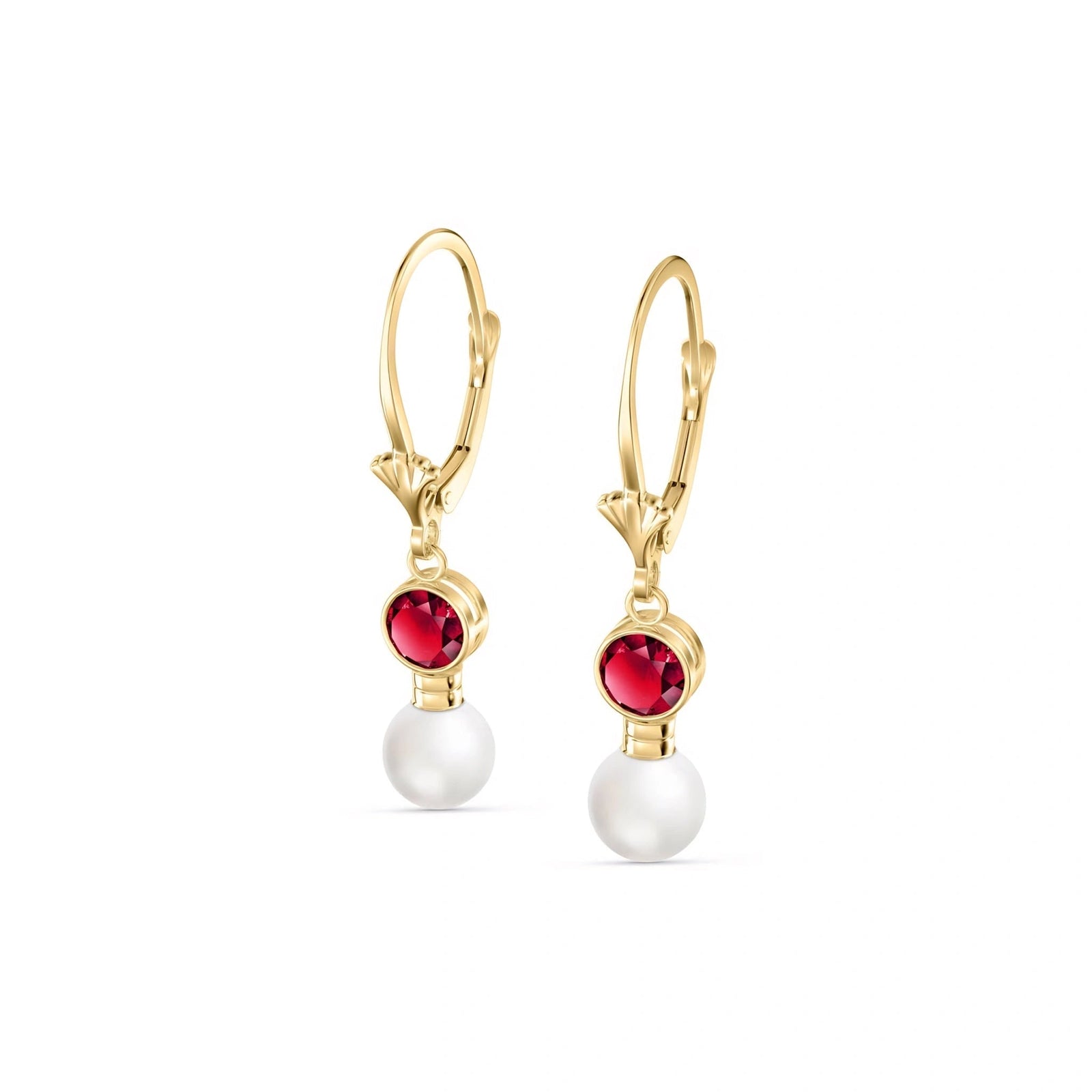 Yellow Gold Ruby & Pearl — Emiliangela