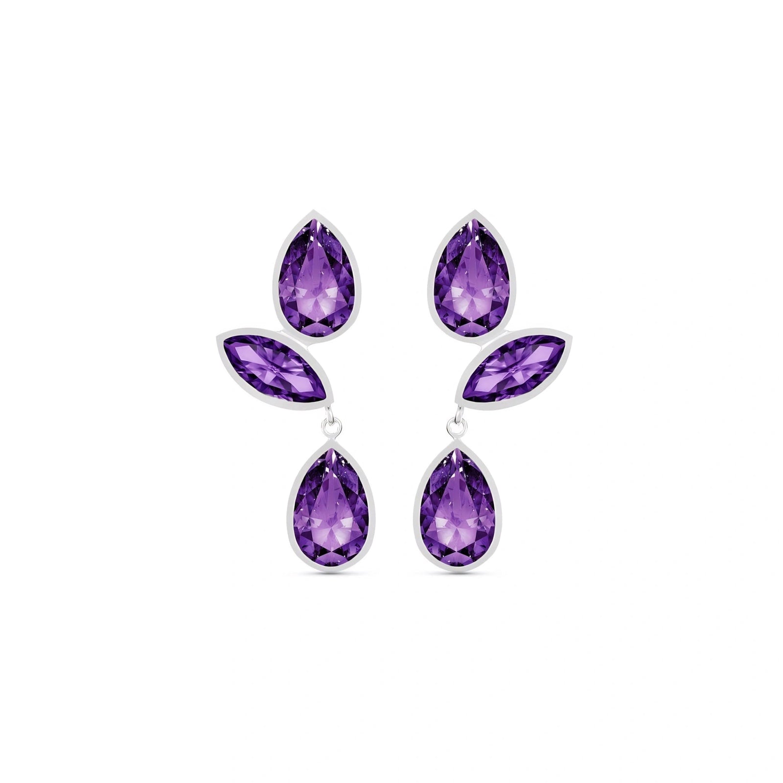 White Gold Amethyst — Ermellina
