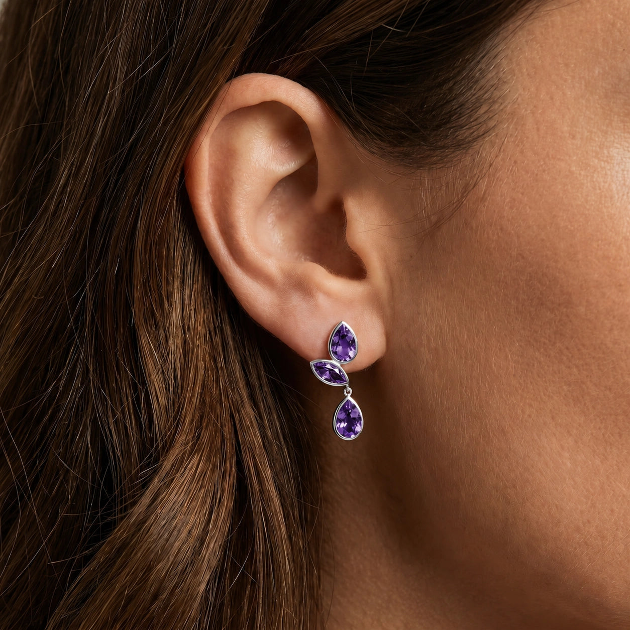 White Gold Amethyst — Ermellina
