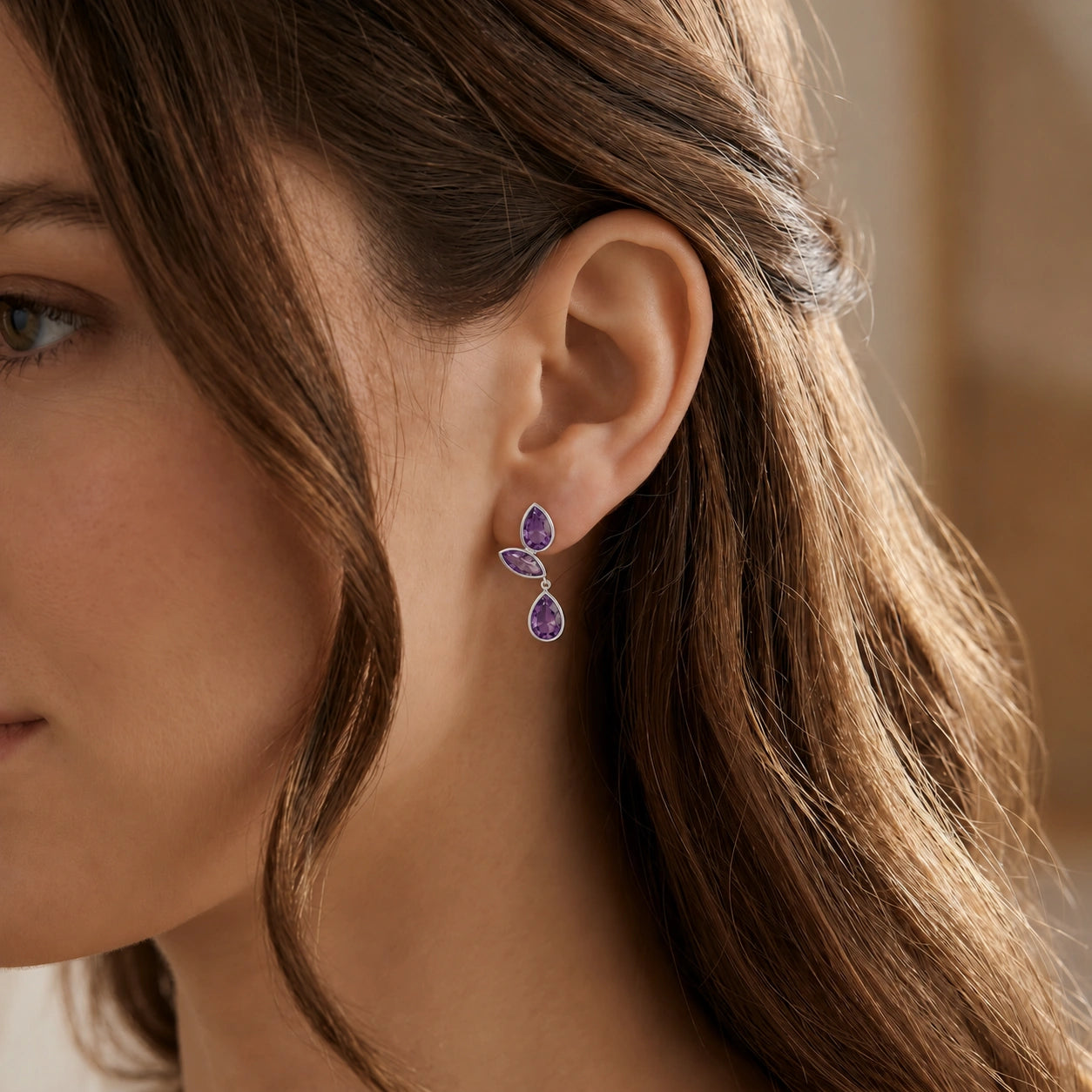 White Gold Amethyst — Ermellina