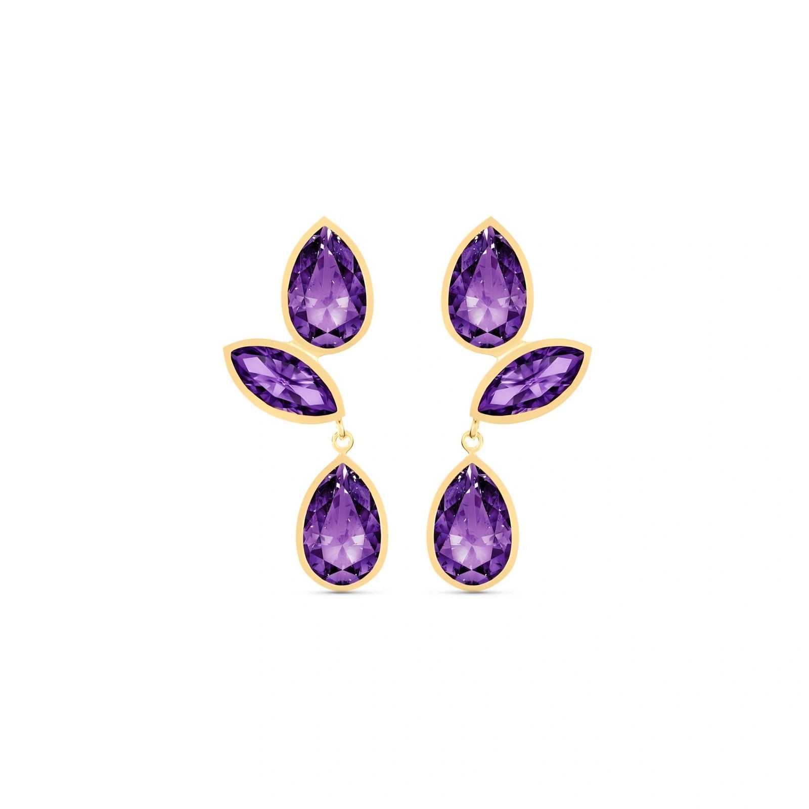 Yellow Gold Amethyst — Ermellina