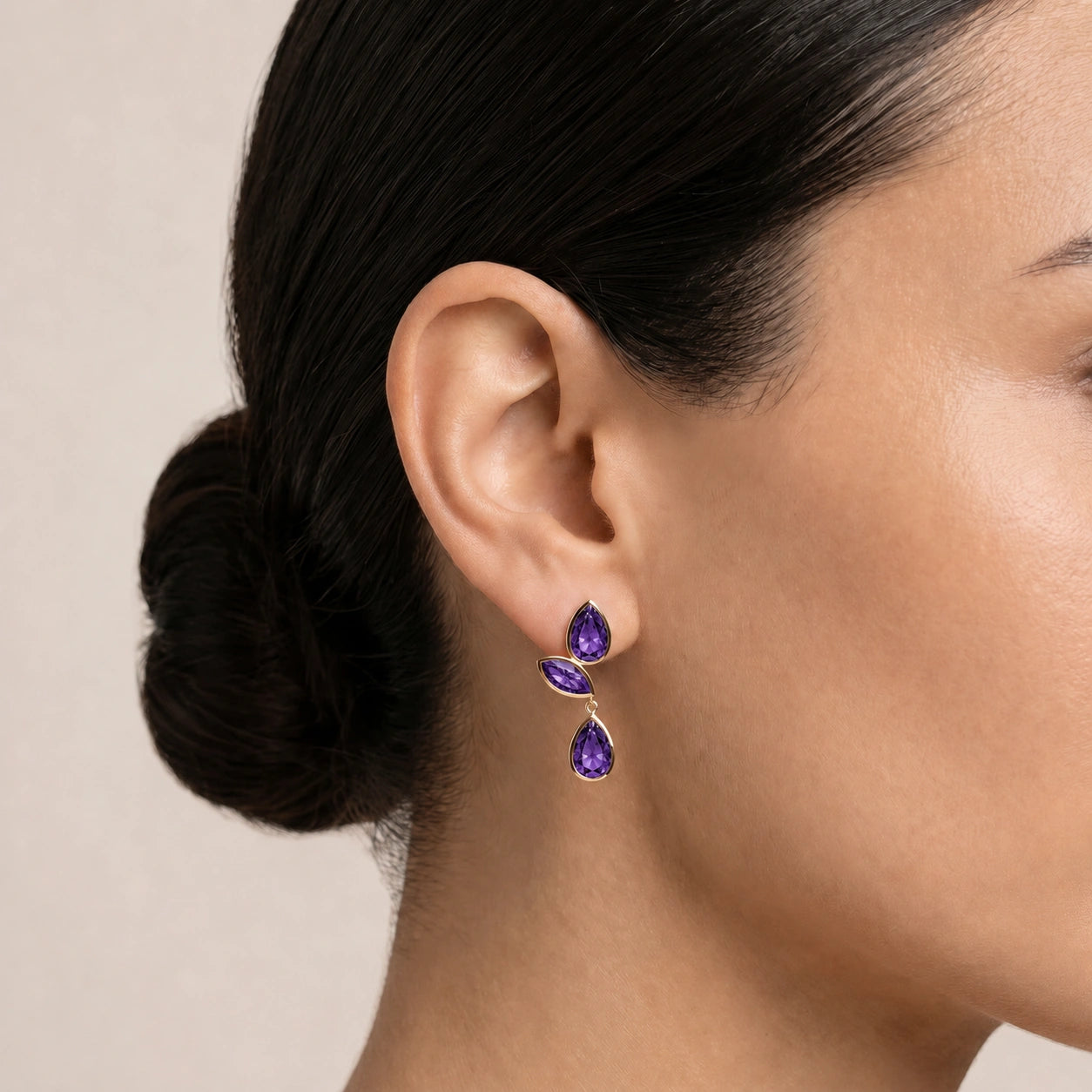 Yellow Gold Amethyst — Ermellina