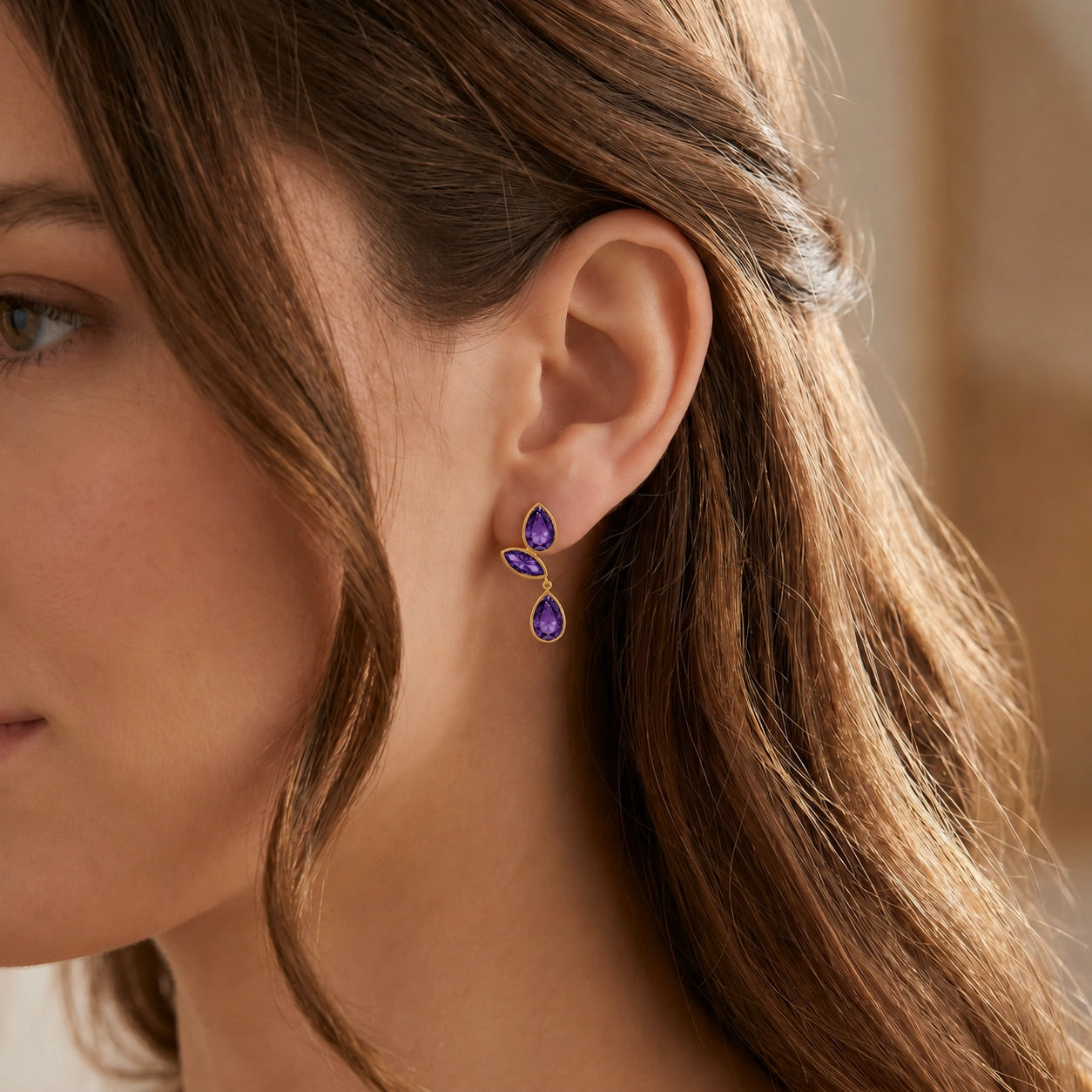 Yellow Gold Amethyst — Ermellina