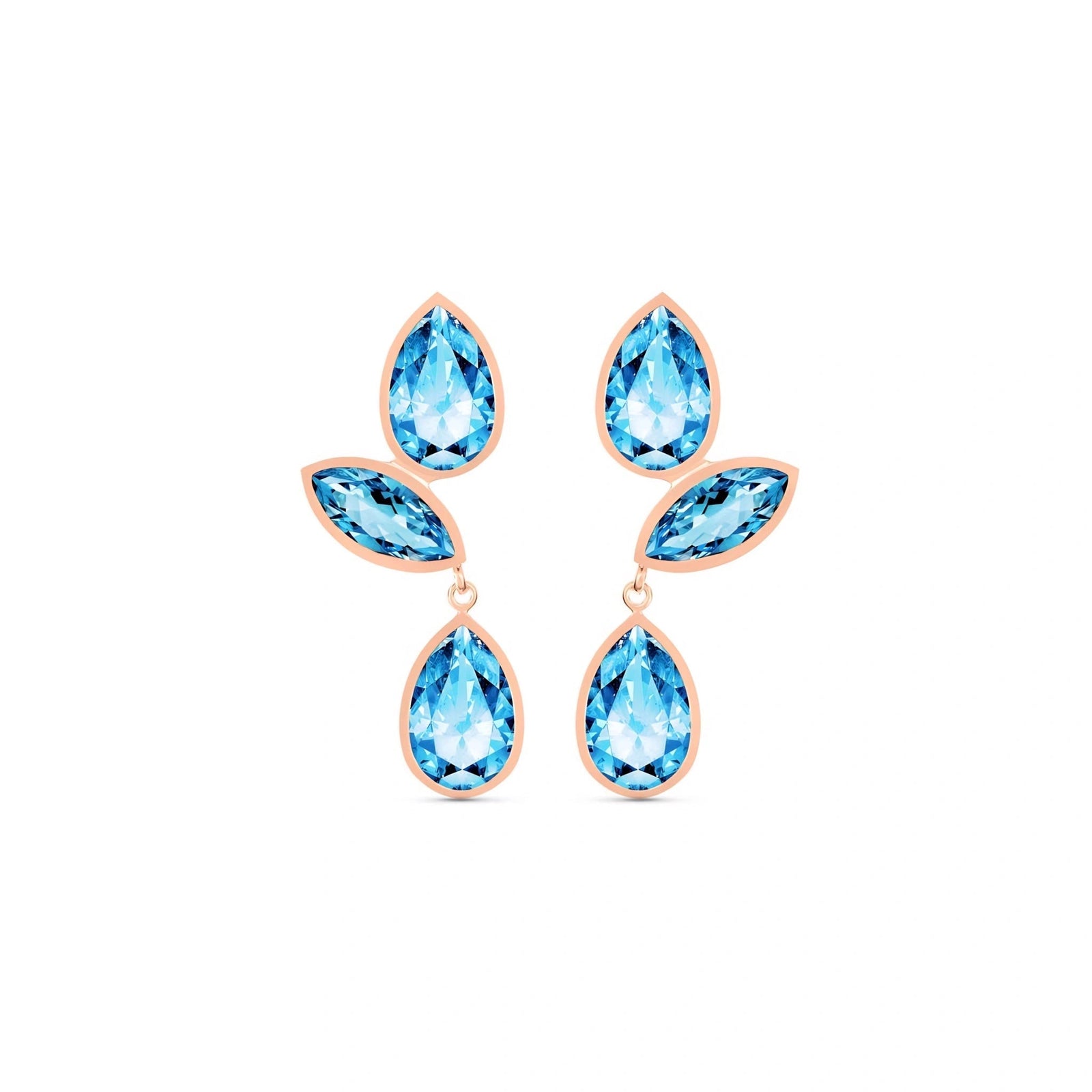 Rose Gold Blue Topaz — Ermellina